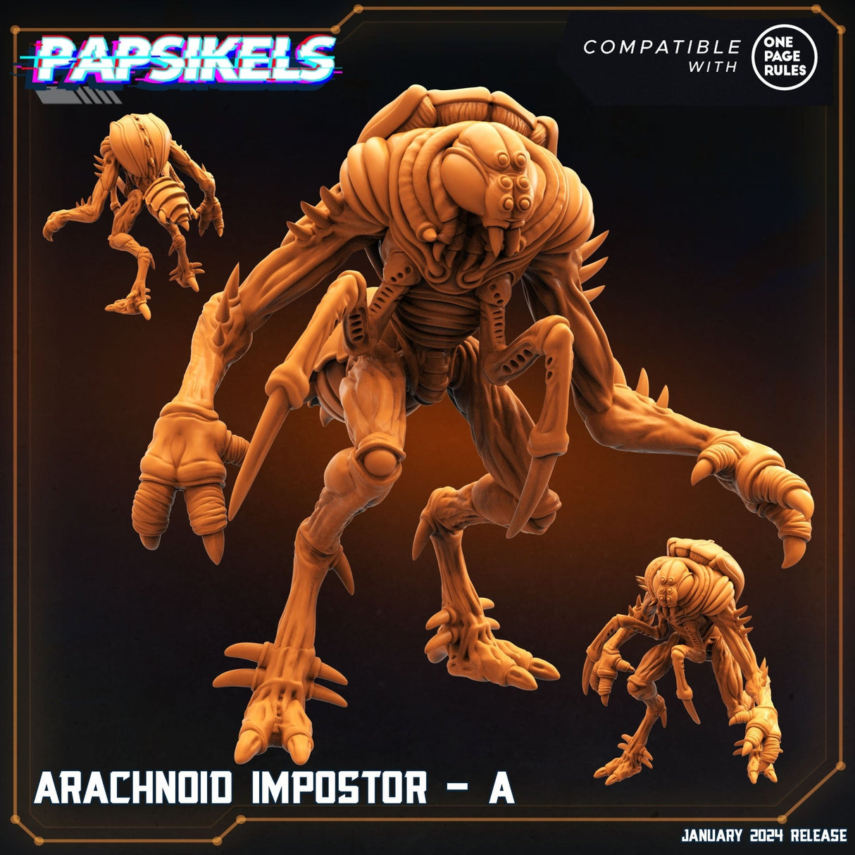 Arachnoid Imposter Miniature | Arachnoid Imposter A - Tabletop RPG & D&D miniature. Perfect for wargaming & collectors