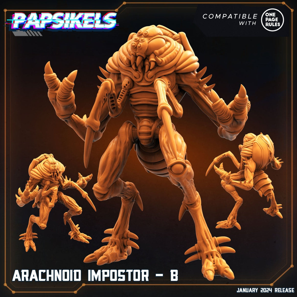 Arachnoid Imposter Miniature | Arachnoid Imposter B - Tabletop RPG & D&D miniature. Perfect for wargaming & collectors