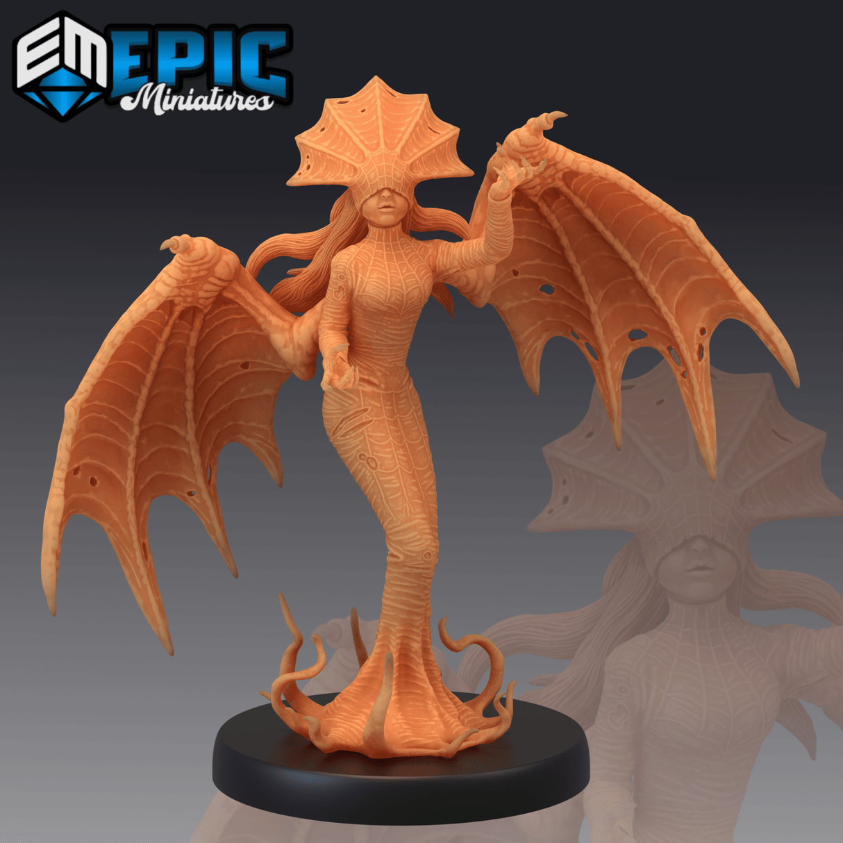 Atlachs Demon Miniature | B - Tabletop RPG & D&D miniature. Perfect for wargaming & collectors
