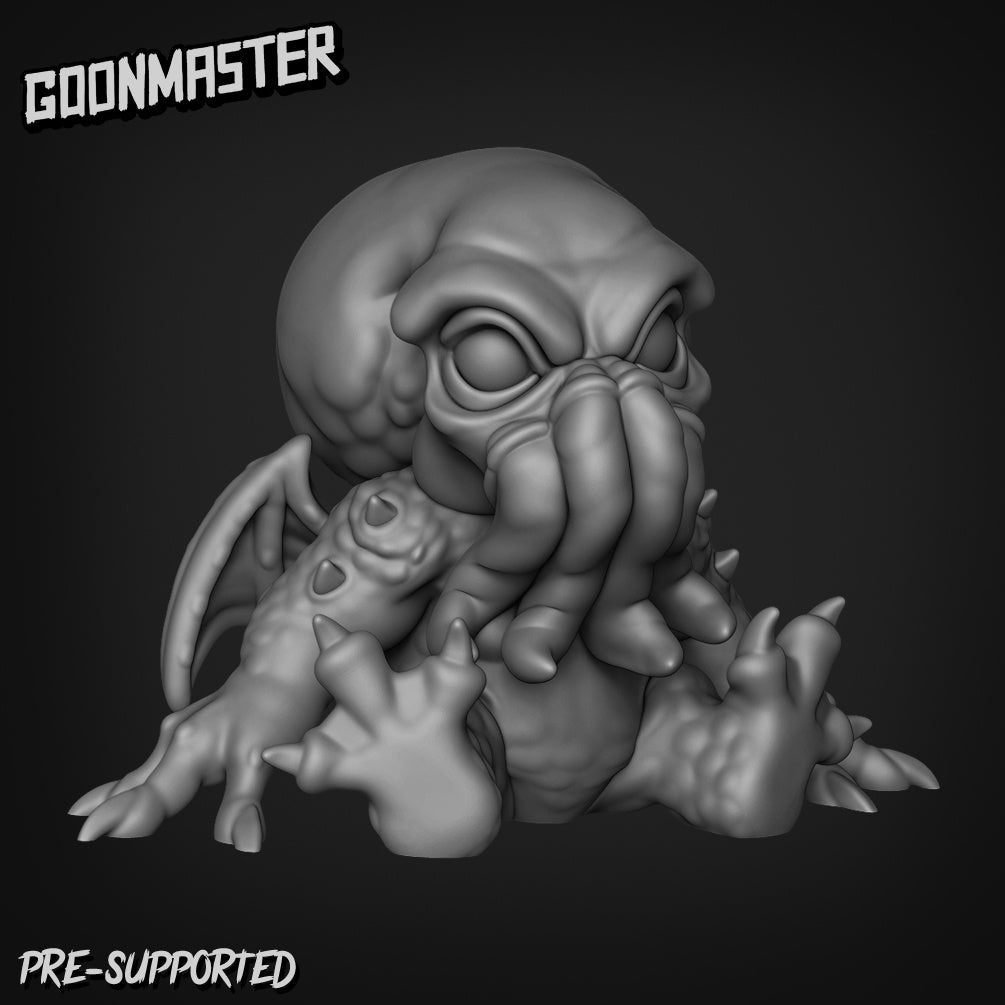 Baby Mindflayer Miniature | B - Tabletop RPG & D&D miniature. Perfect for wargaming & collectors
