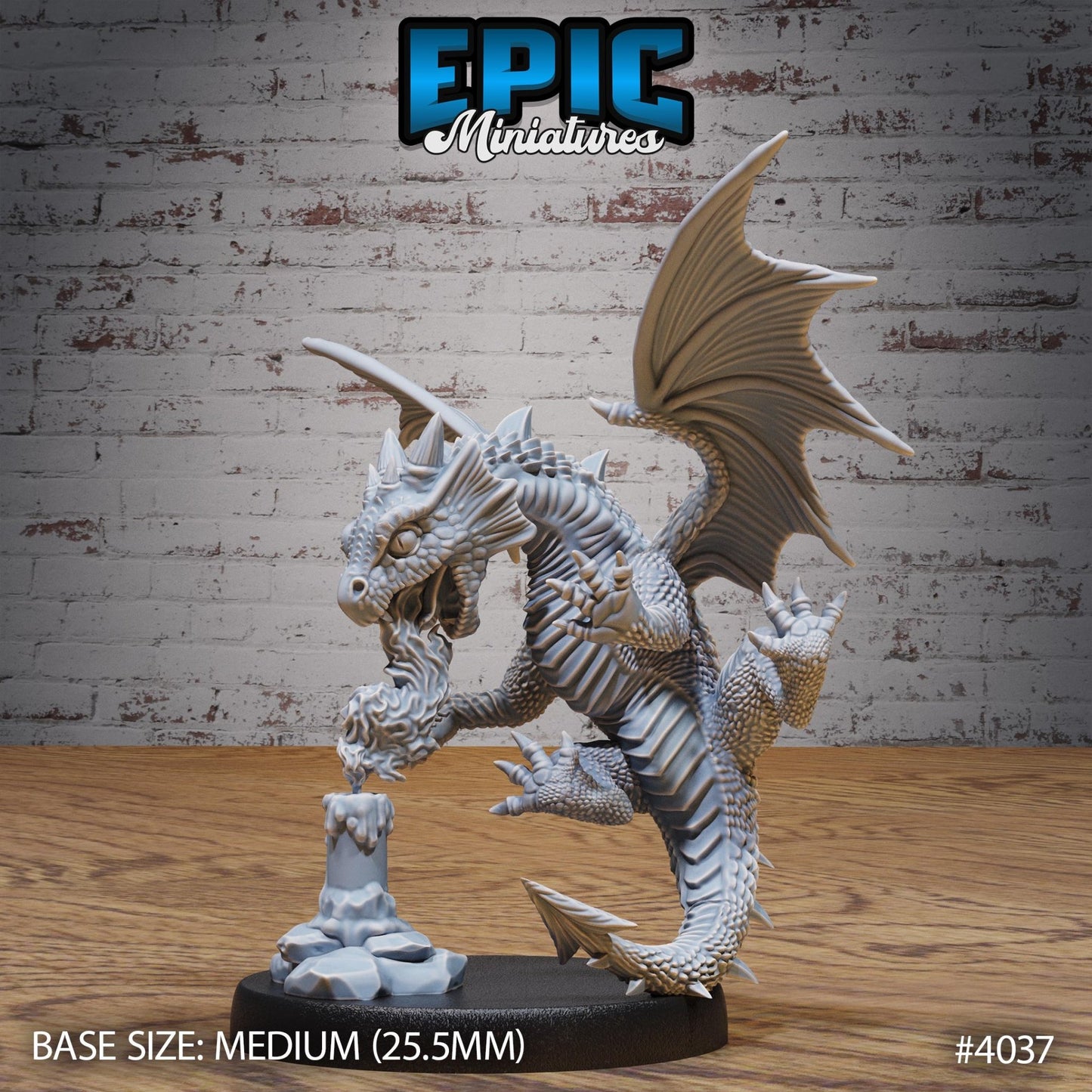 Baby Red Dragon Miniature - 4037 - 32mm