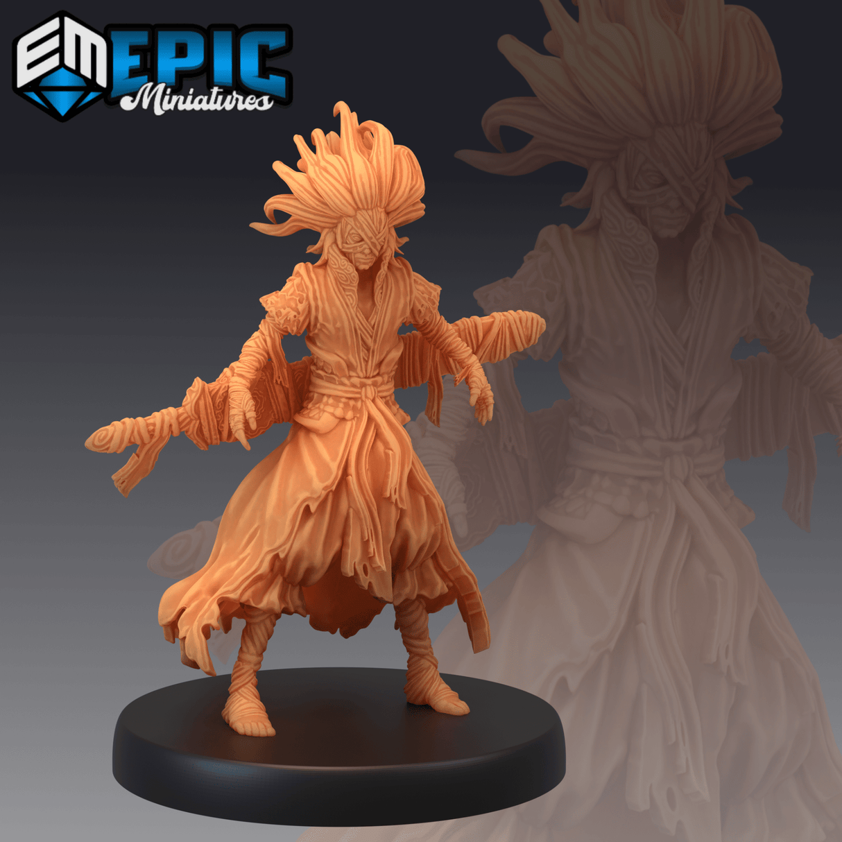 Bandage Warrior Miniature | A - Tabletop RPG & D&D miniature. Perfect for wargaming & collectors
