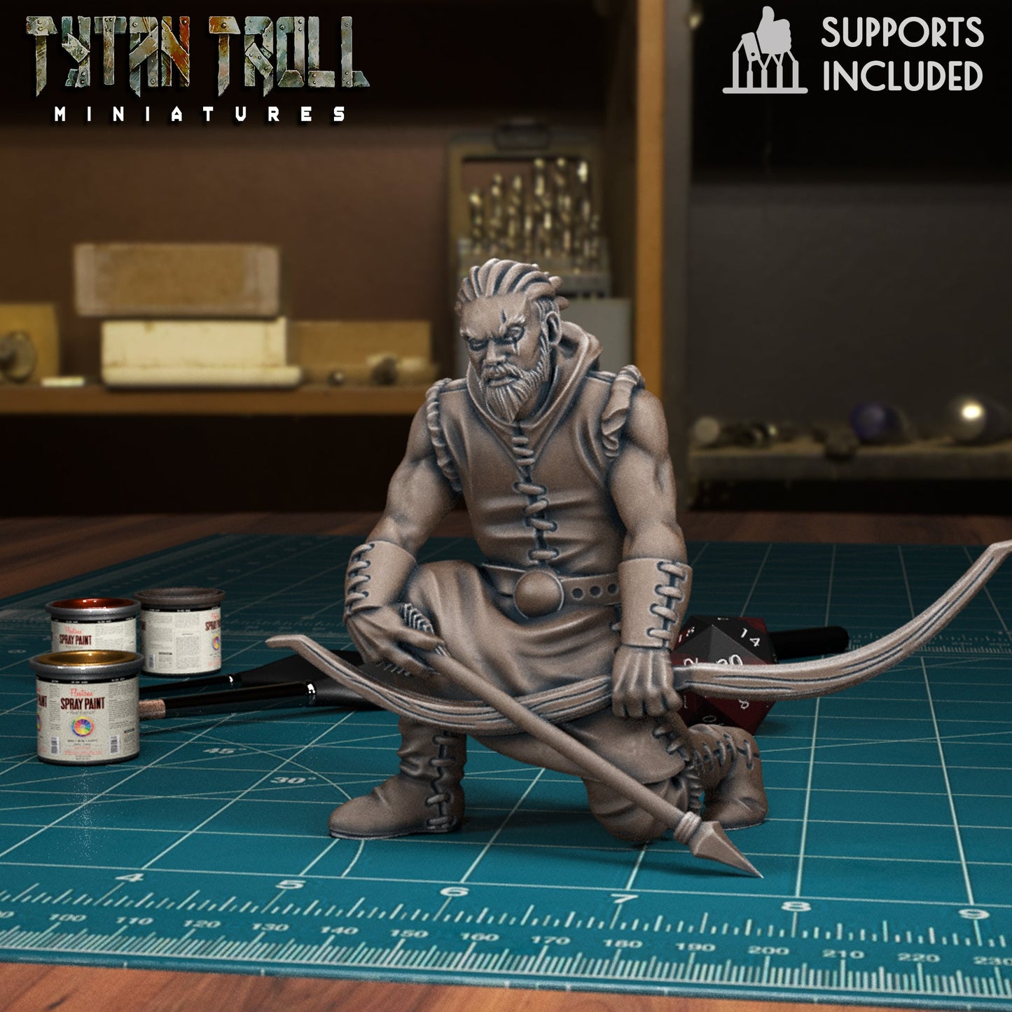 Bandit Archer Miniature - E - 32mm