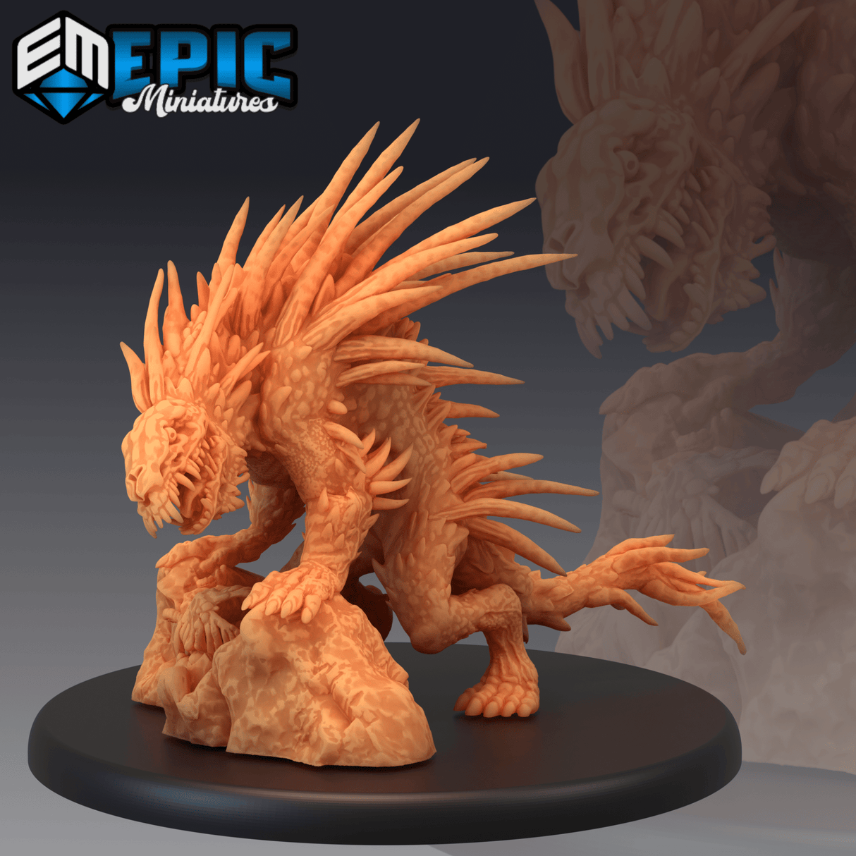 Barghest Monster Miniature | A - Tabletop RPG & D&D miniature. Perfect for wargaming & collectors