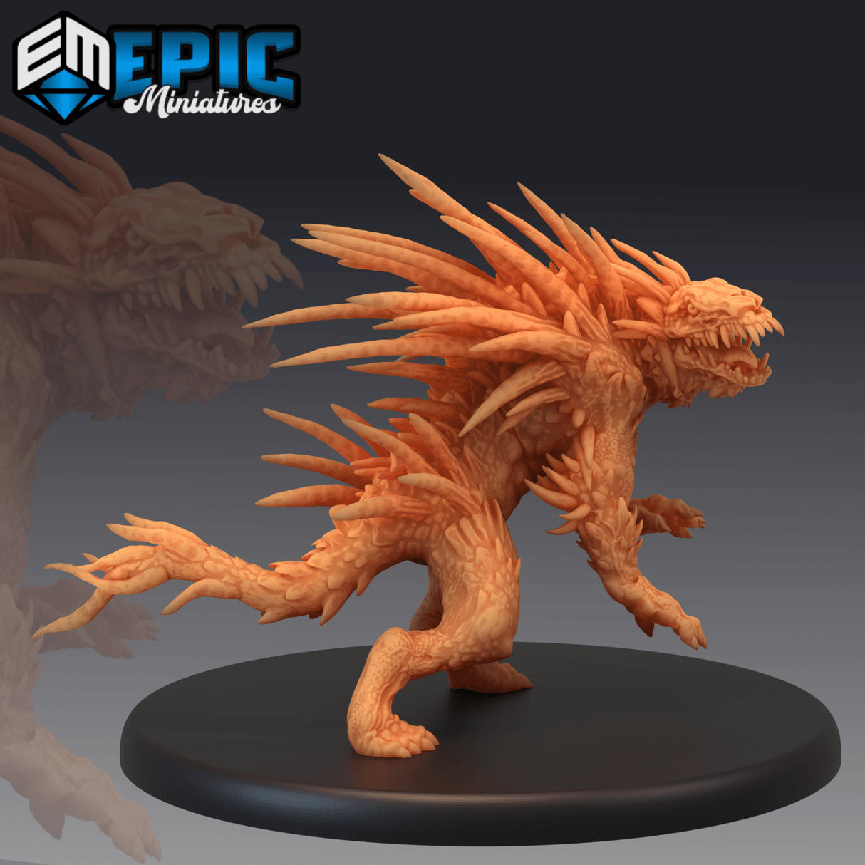 Barghest Monster Miniature | C - Tabletop RPG & D&D miniature. Perfect for wargaming & collectors