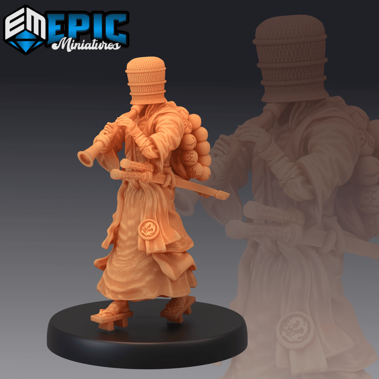 Basket Monk Miniature | A - Tabletop RPG & D&D miniature. Perfect for wargaming & collectors