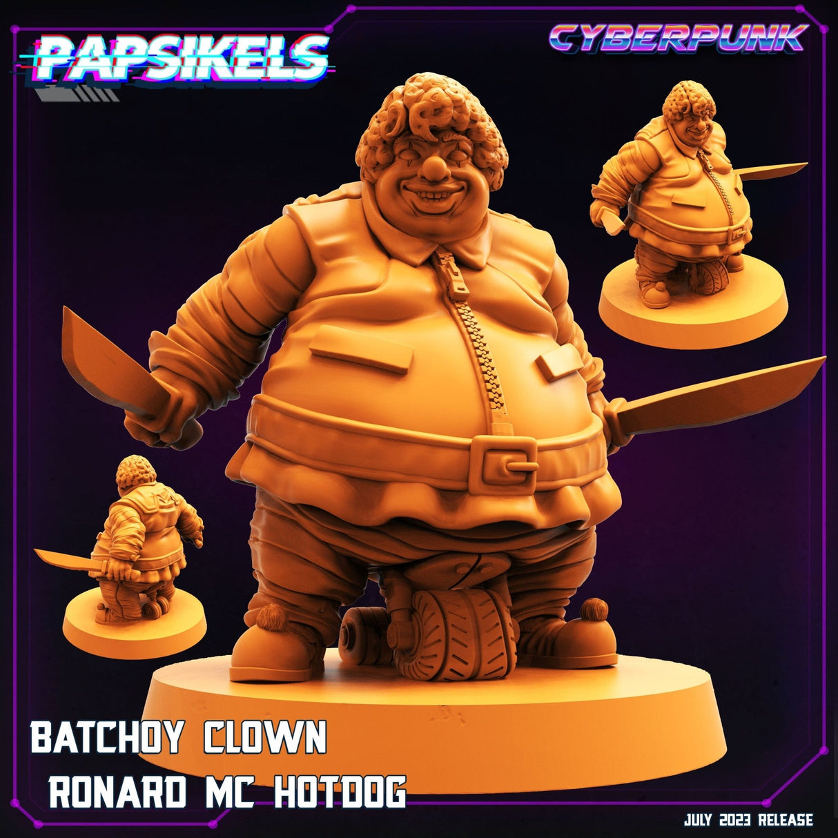 Batchoy Clown Miniature | Ronard MC - Tabletop RPG & D&D miniature. Perfect for wargaming & collectors