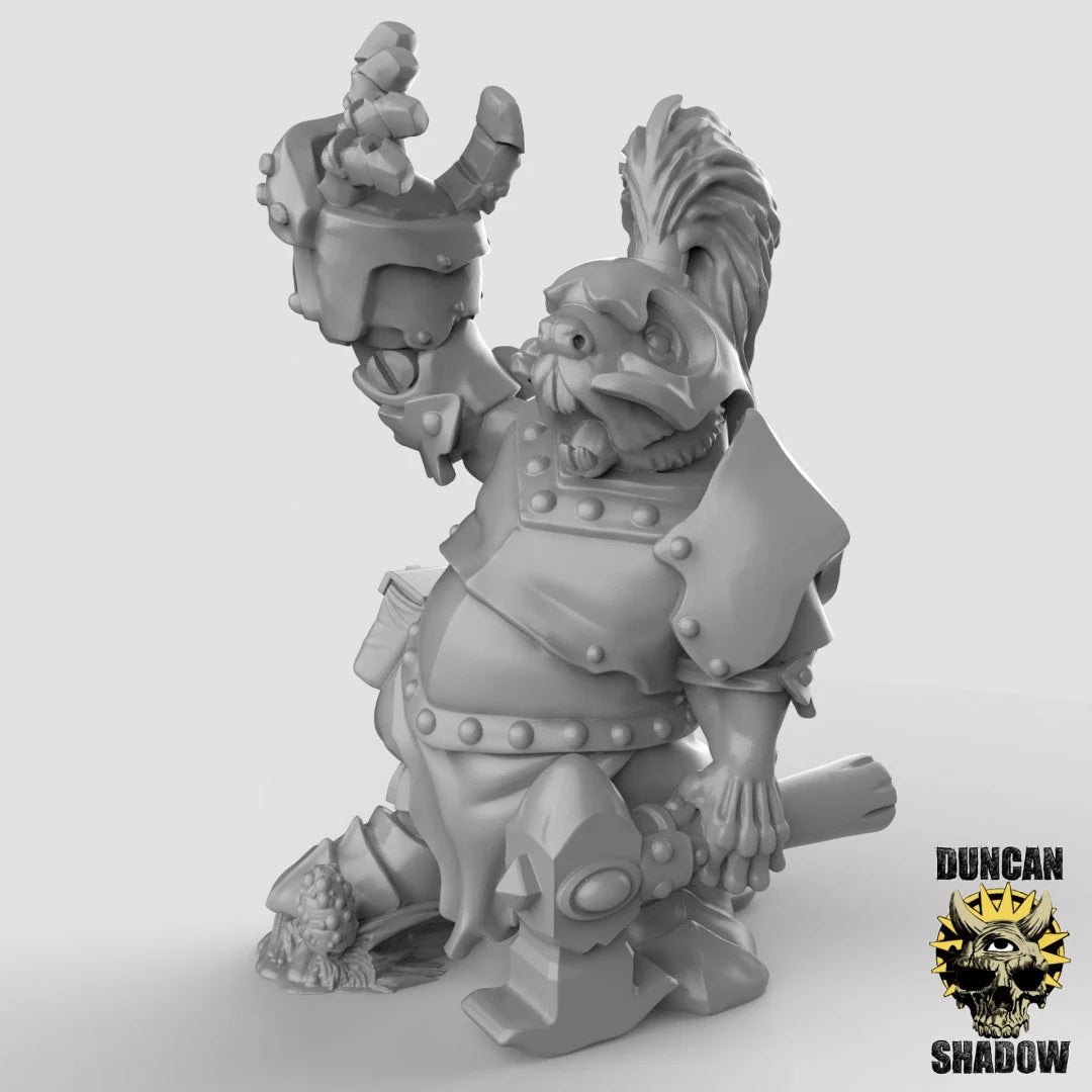 Beaver leader Miniature | A - Tabletop RPG & D&D miniature. Perfect for wargaming & collectors