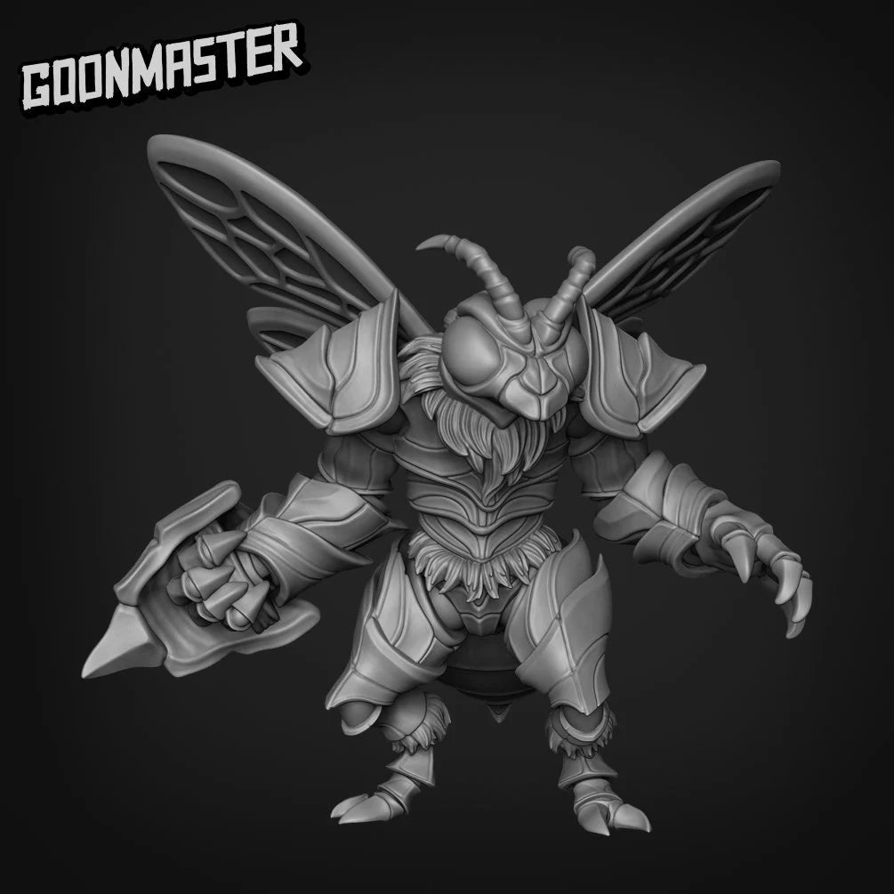 Bee Folk Bug Miniature | A - Tabletop RPG & D&D miniature. Perfect for wargaming & collectors