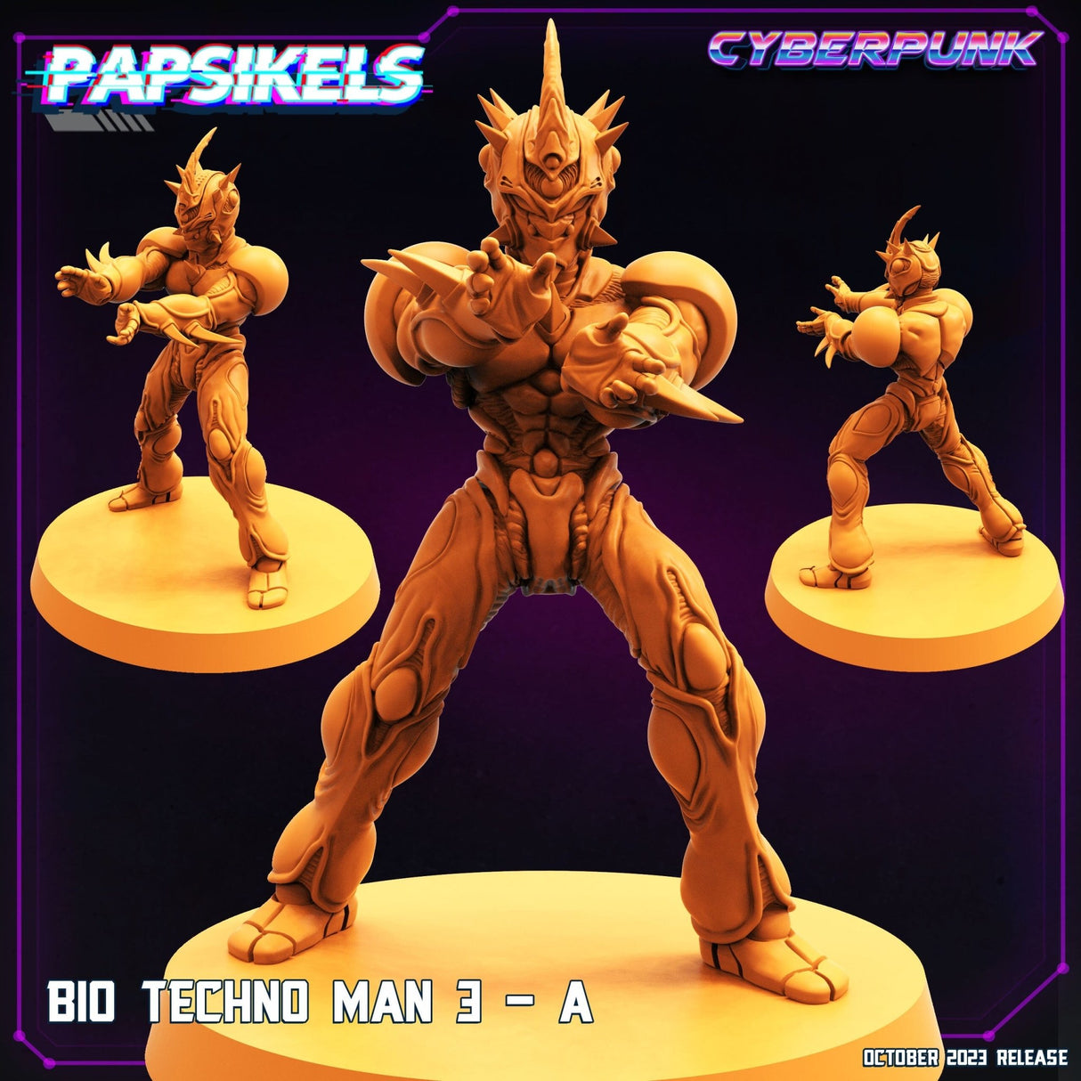 Bio Techno Men Miniature | Bio Techno Man B - Tabletop RPG & D&D miniature. Perfect for wargaming & collectors