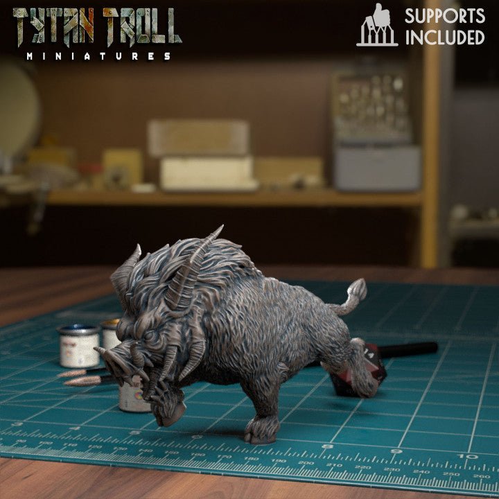 Boar Bundle Miniature | A - Tabletop RPG & D&D miniature. Perfect for wargaming & collectors