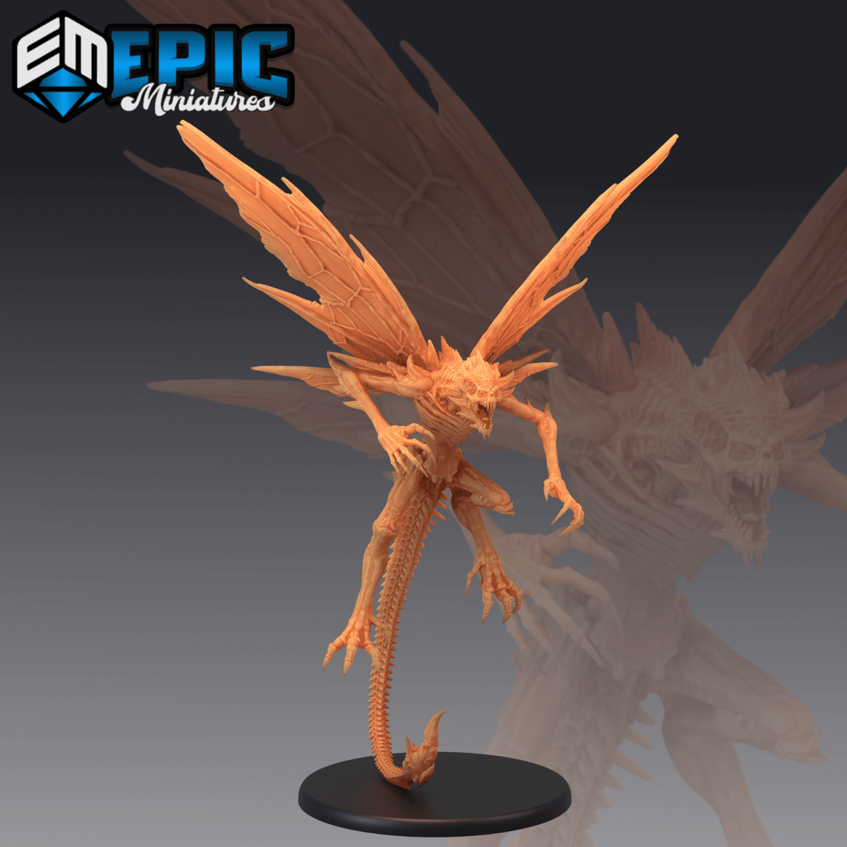 Bone Devil Miniature | A - Tabletop RPG & D&D miniature. Perfect for wargaming & collectors