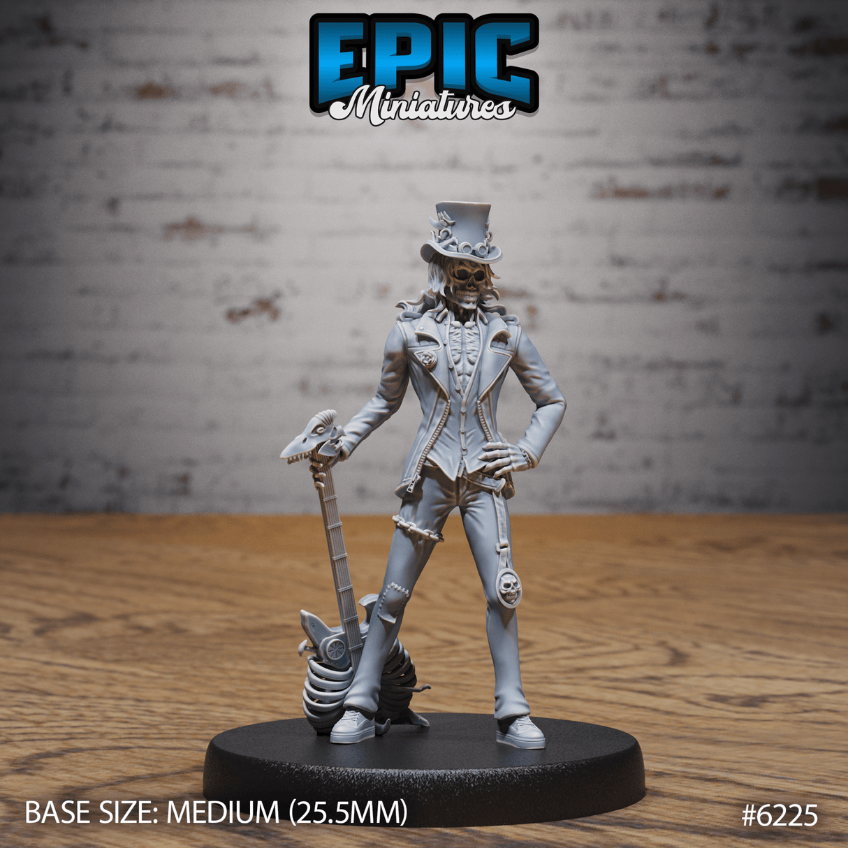 Bone Rocker Miniature | A - Tabletop RPG & D&D miniature. Perfect for wargaming & collectors