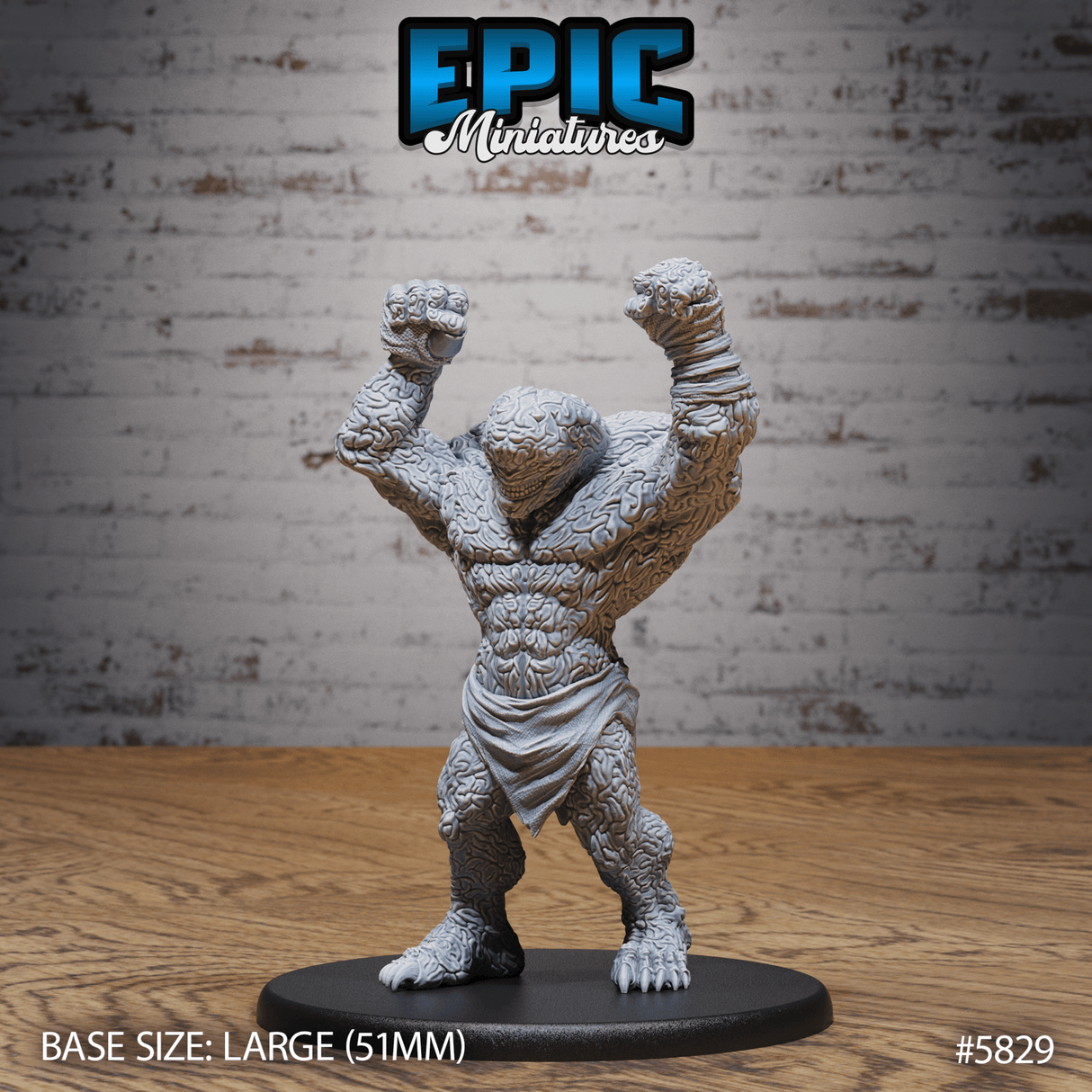 Brain Golem Miniature | C - Tabletop RPG & D&D miniature. Perfect for wargaming & collectors