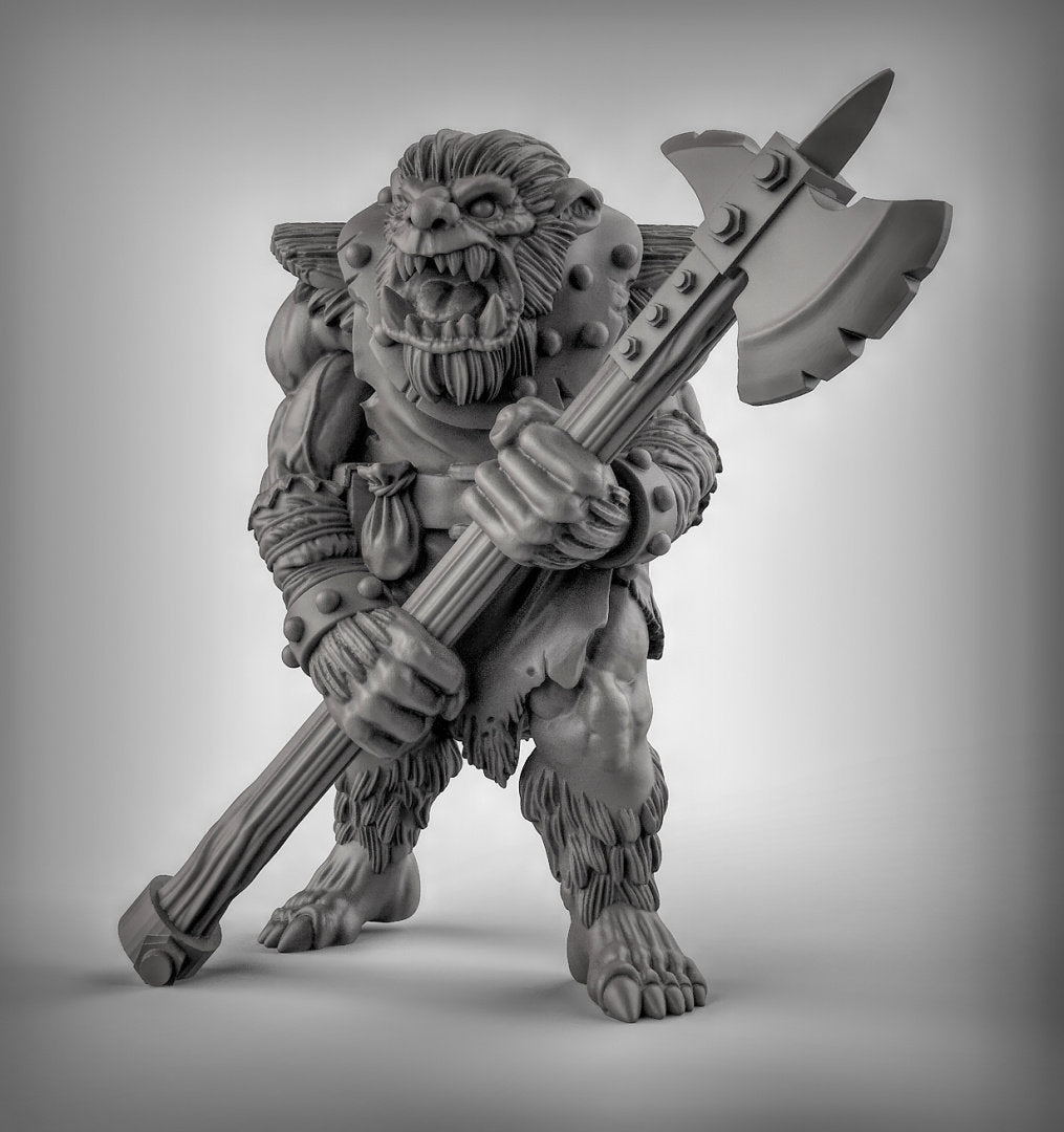 BugBear Spearmen Miniature | C - Tabletop RPG & D&D miniature. Perfect for wargaming & collectors