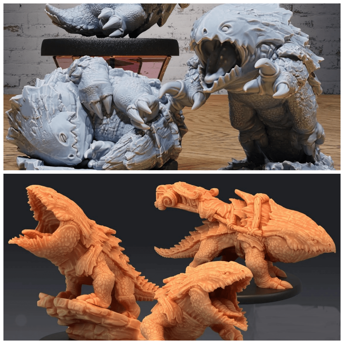Bulette Miniature | 28mm - Tabletop RPG & D&D miniature. Perfect for wargaming & collectors