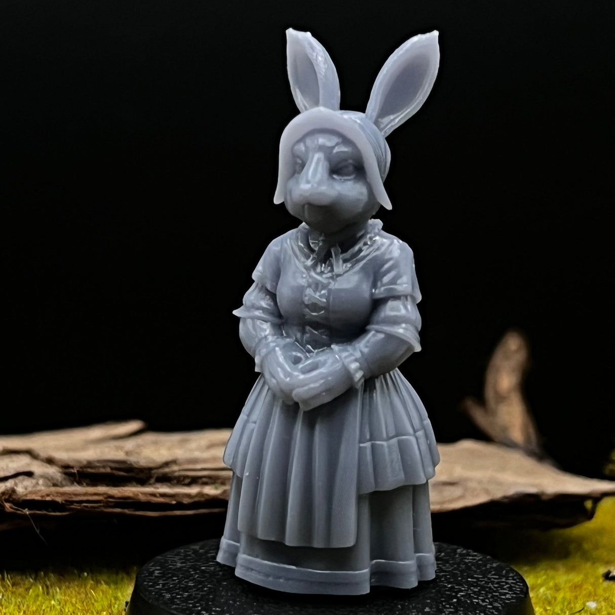 Bunny Barmaid Miniature | set of 4 - Tabletop RPG & D&D miniature. Perfect for wargaming & collectors