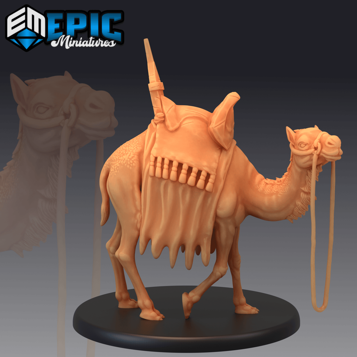 Camel Miniature | B - Tabletop RPG & D&D miniature. Perfect for wargaming & collectors