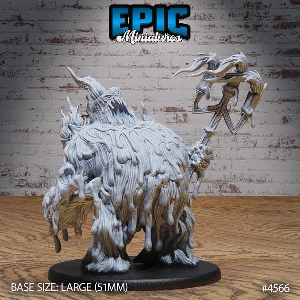 Candle Wax Golem Miniature | 4566 - Tabletop RPG & D&D miniature. Perfect for wargaming & collectors