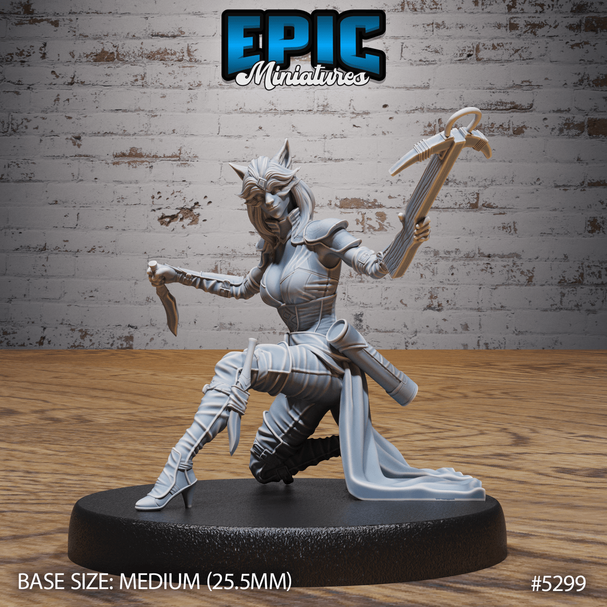 Cat Burglar Rogue Miniature | C - Tabletop RPG & D&D miniature. Perfect for wargaming & collectors