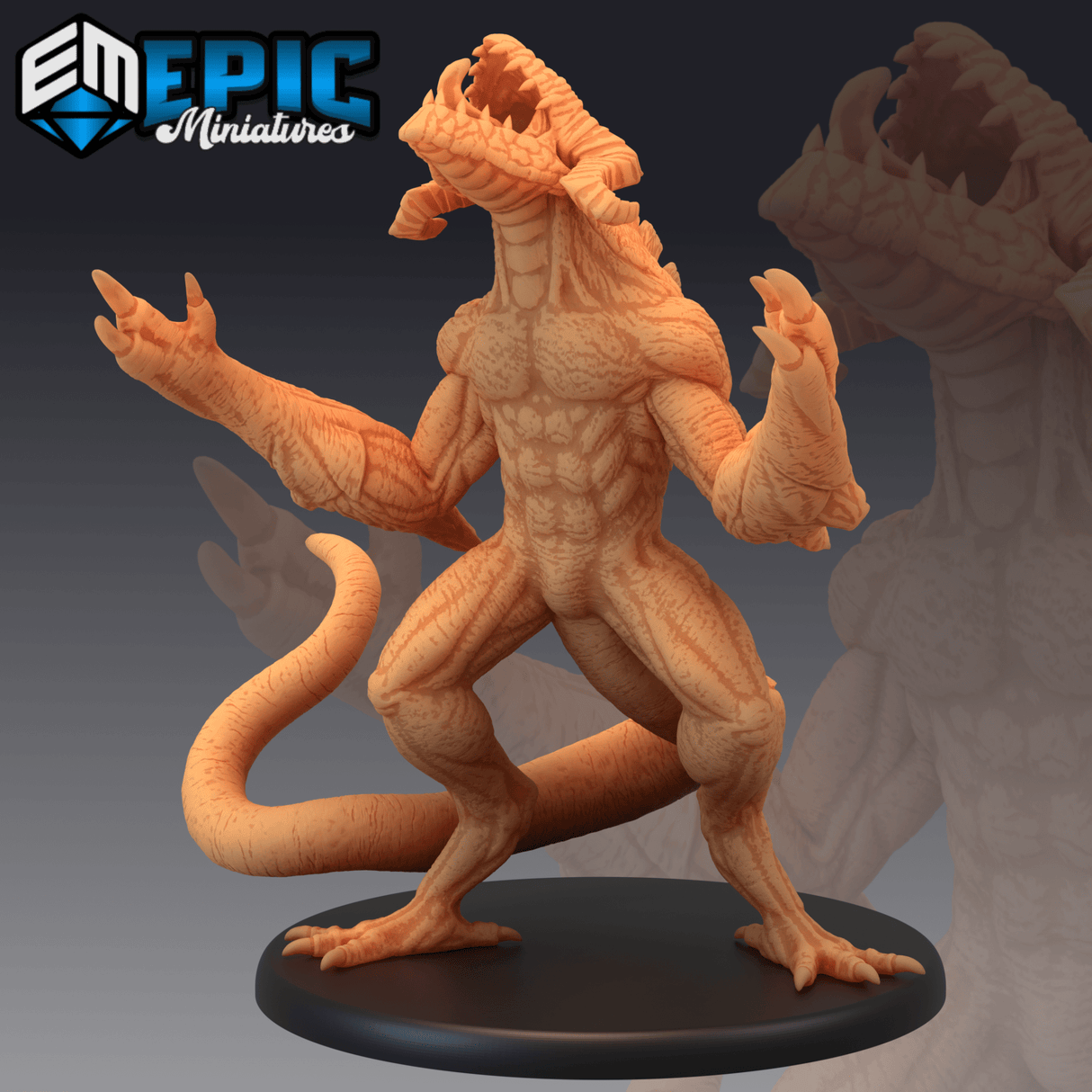 Cave Beast Miniature | C - Tabletop RPG & D&D miniature. Perfect for wargaming & collectors