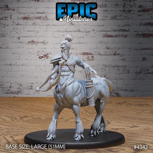 Centaur Miniature | 4342 - Tabletop RPG & D&D miniature. Perfect for wargaming & collectors