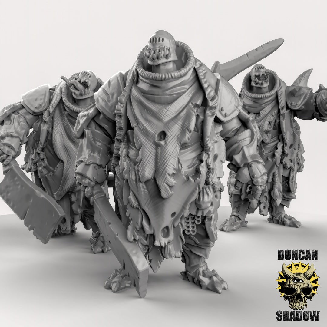 Chaos Brutes Miniature | Set of 3 - Tabletop RPG & D&D miniature. Perfect for wargaming & collectors