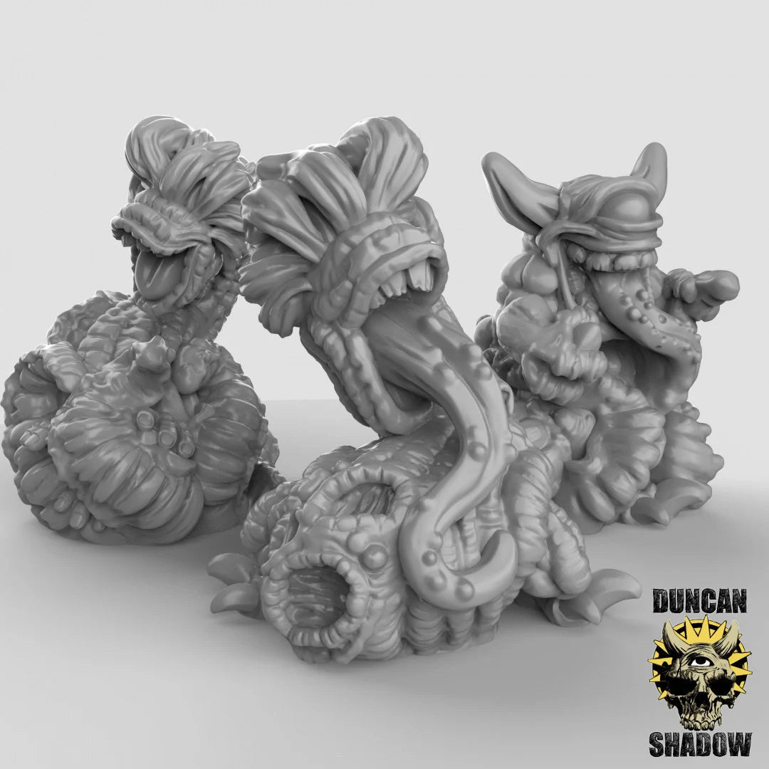 Chaos Spawns Miniature | Set of 3 - Tabletop RPG & D&D miniature. Perfect for wargaming & collectors