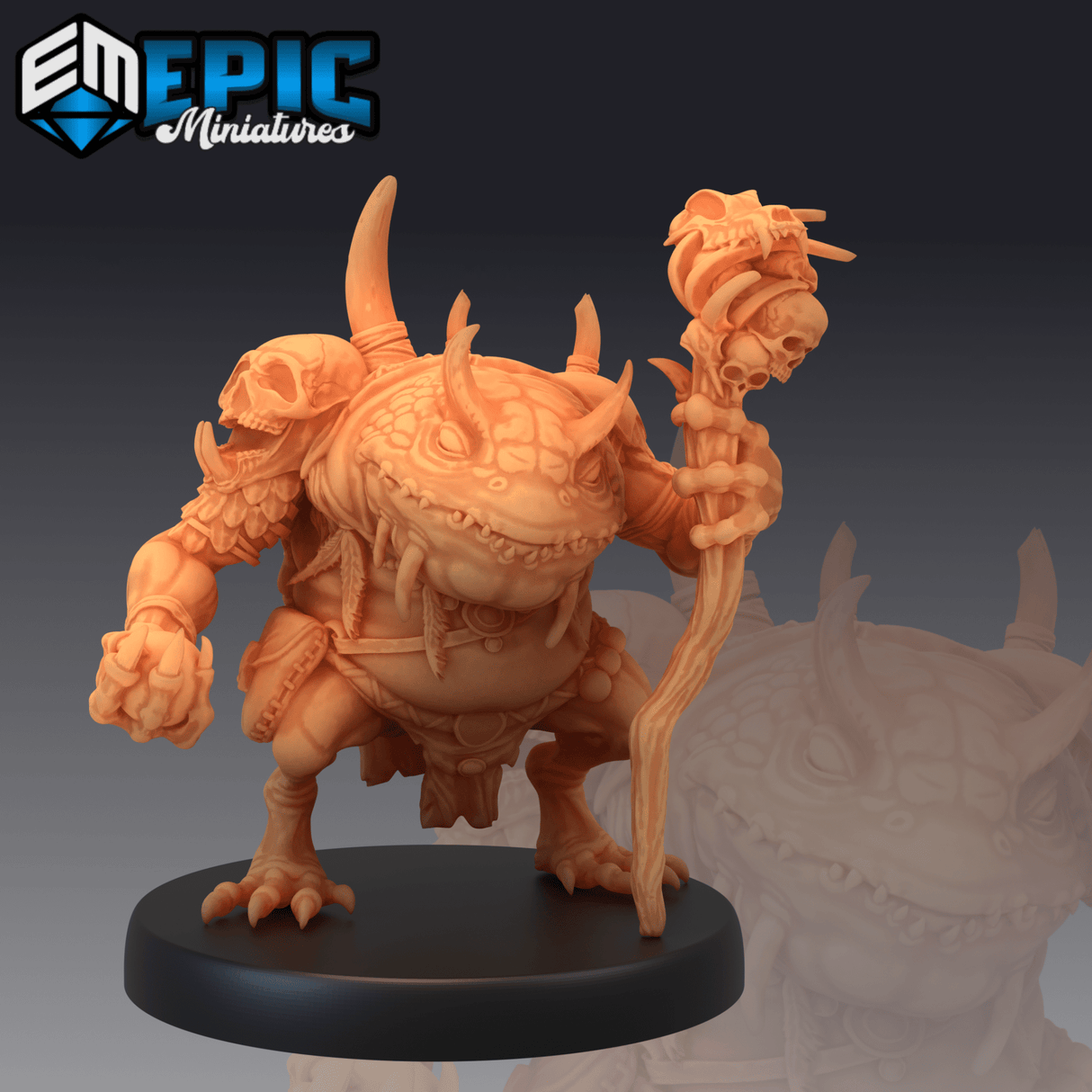 Chaos Toad Miniature | A - Tabletop RPG & D&D miniature. Perfect for wargaming & collectors