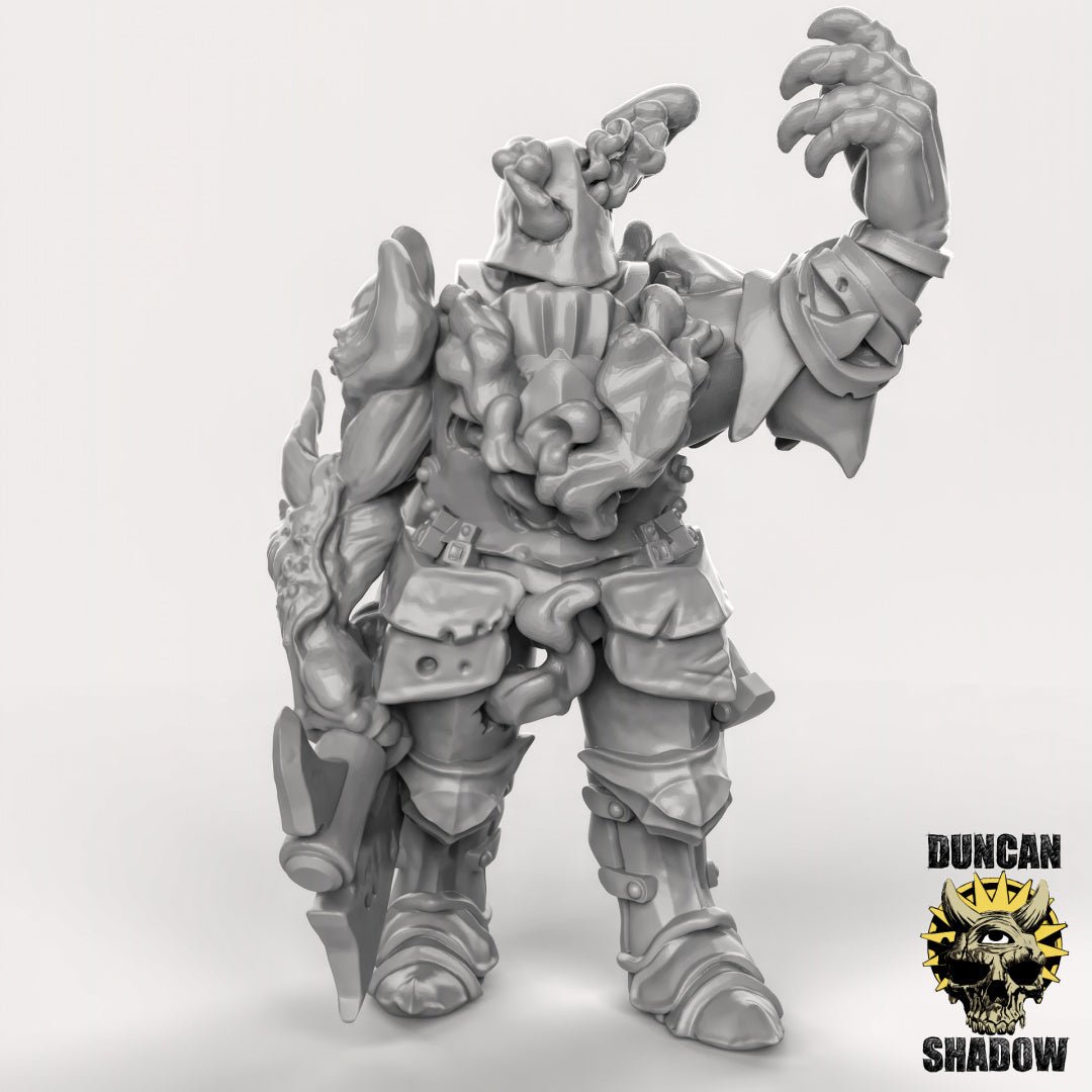 Chaos Warrior Miniature | E - Tabletop RPG & D&D miniature. Perfect for wargaming & collectors