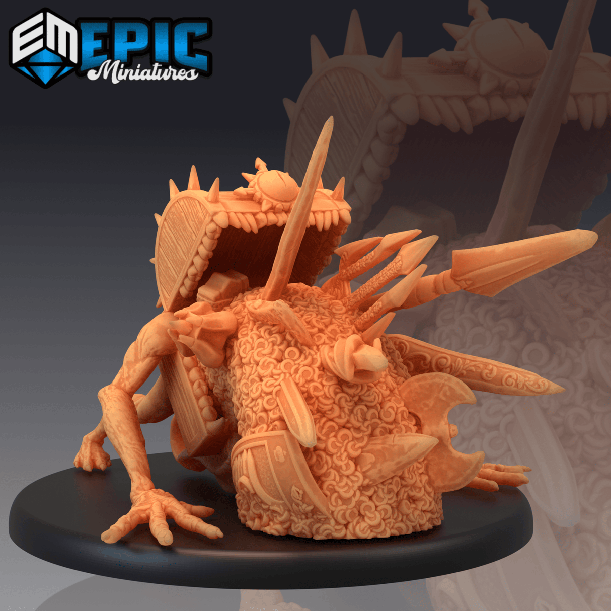 Chest Mimic Miniature Set | B - Tabletop RPG & D&D miniature. Perfect for wargaming & collectors