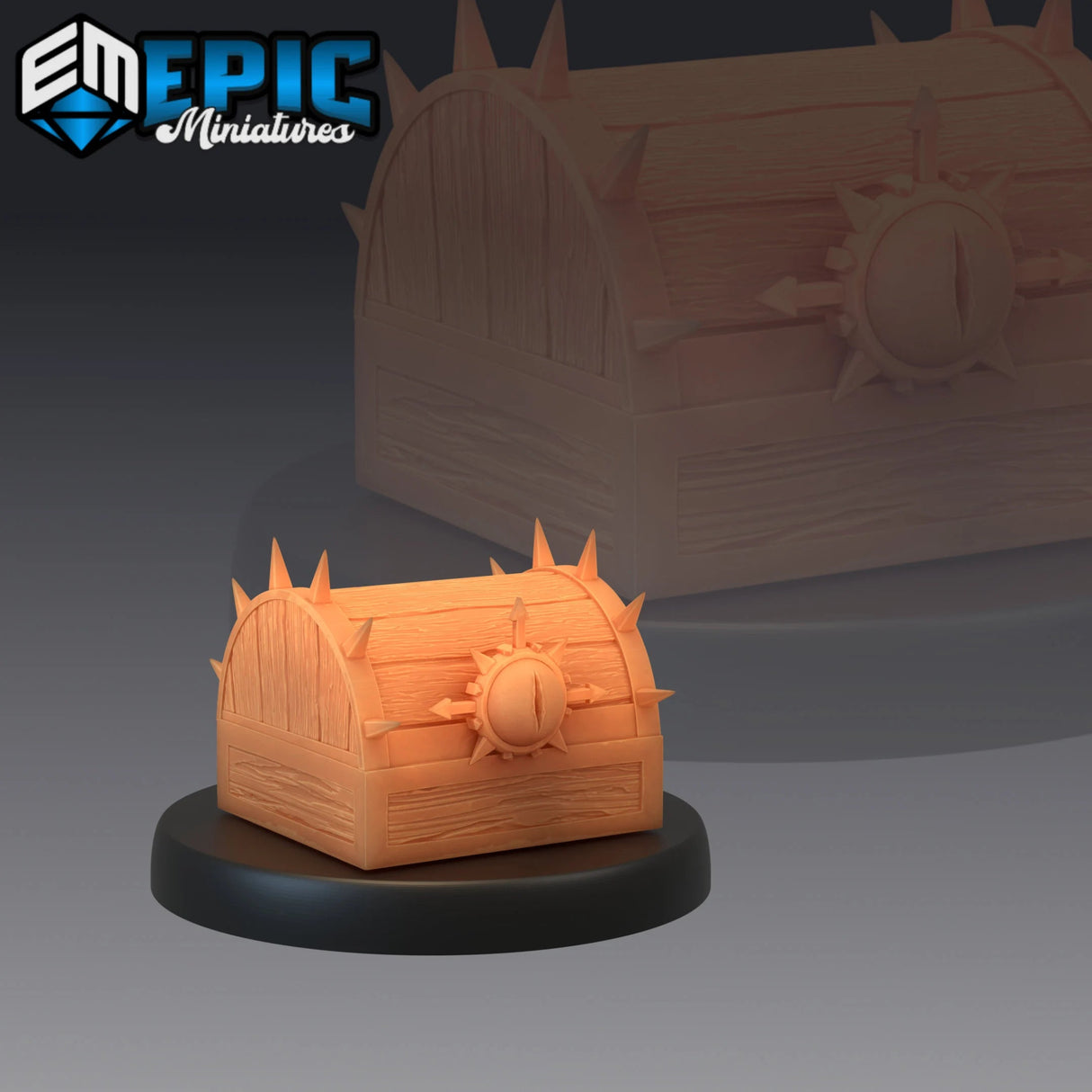 Chest Mimic Miniature Set | D - Tabletop RPG & D&D miniature. Perfect for wargaming & collectors