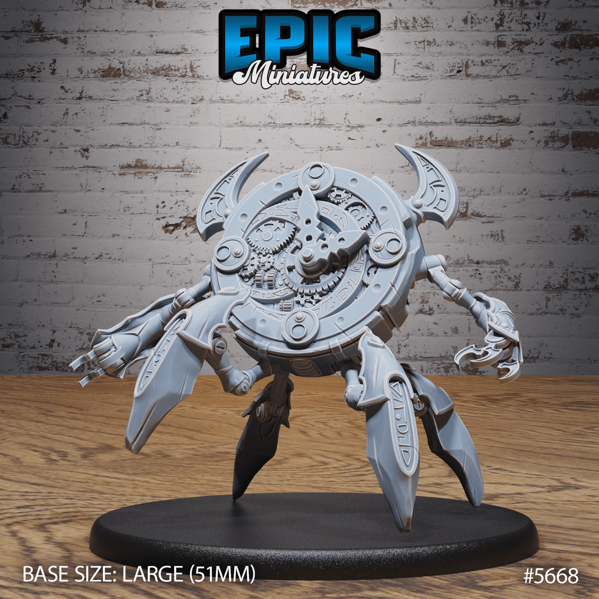 Clockwork Golem Miniature | A - Tabletop RPG & D&D miniature. Perfect for wargaming & collectors