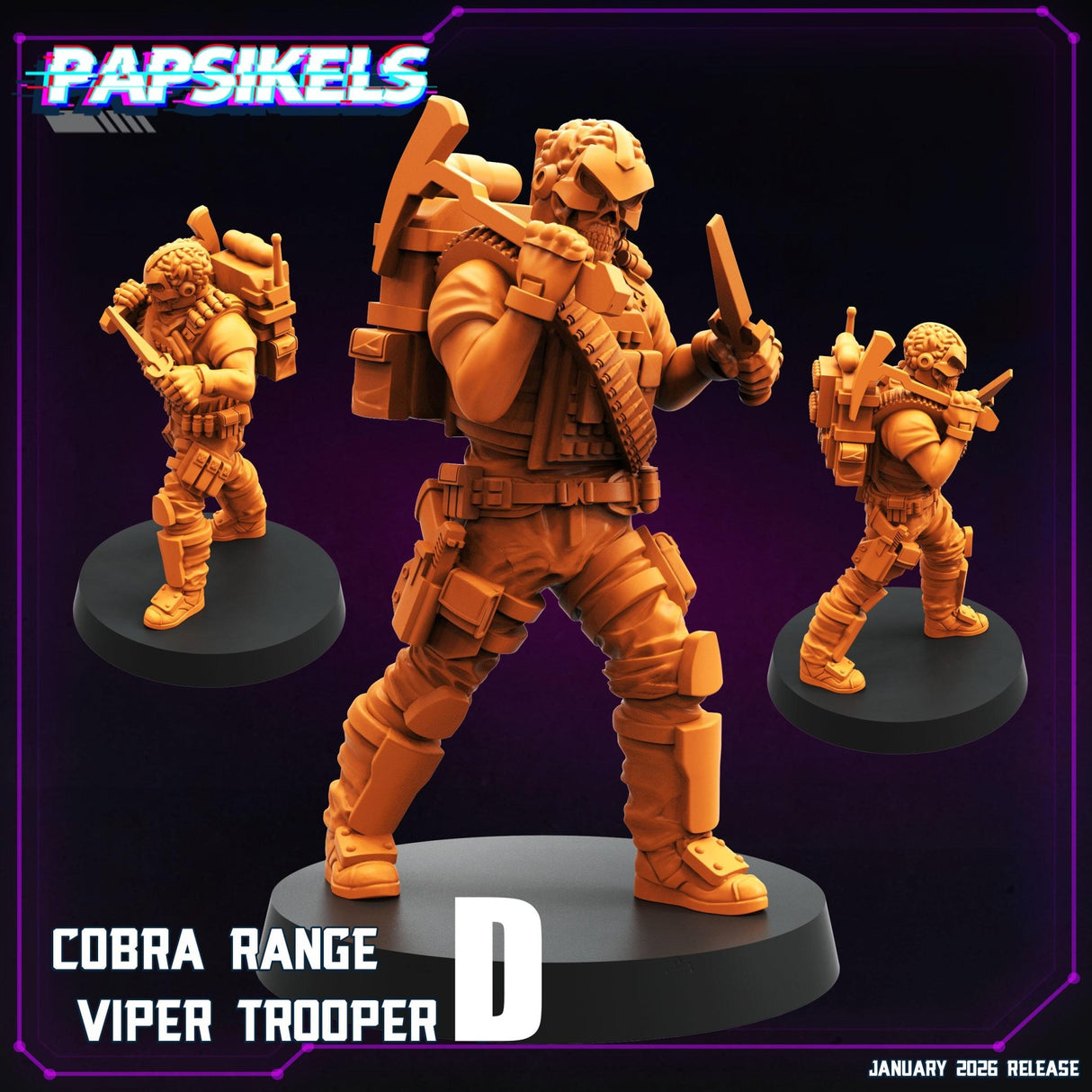 Colonial Cobra Marines | D - Tabletop RPG & D&D miniature. Perfect for wargaming & collectors