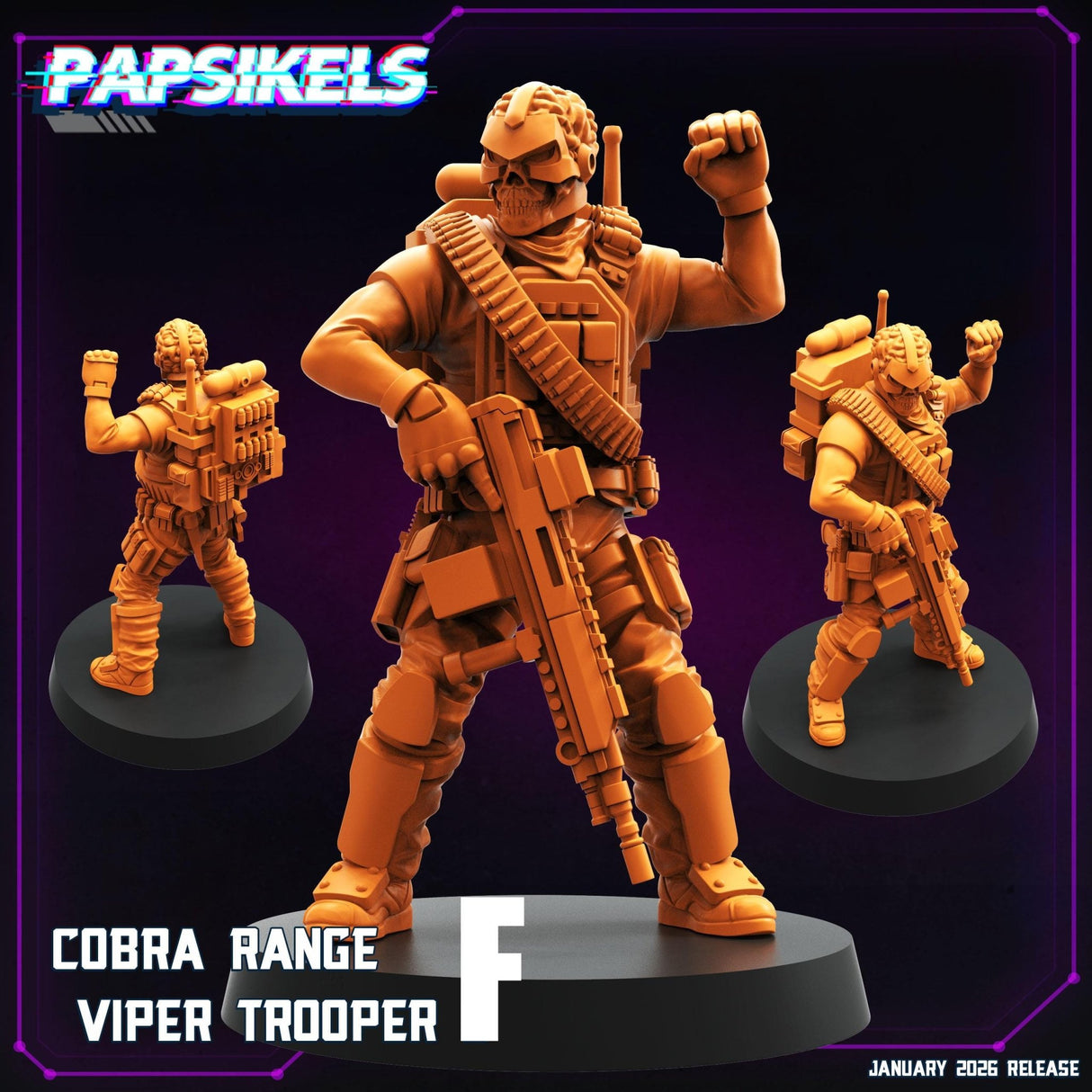 Colonial Cobra Marines | F - Tabletop RPG & D&D miniature. Perfect for wargaming & collectors