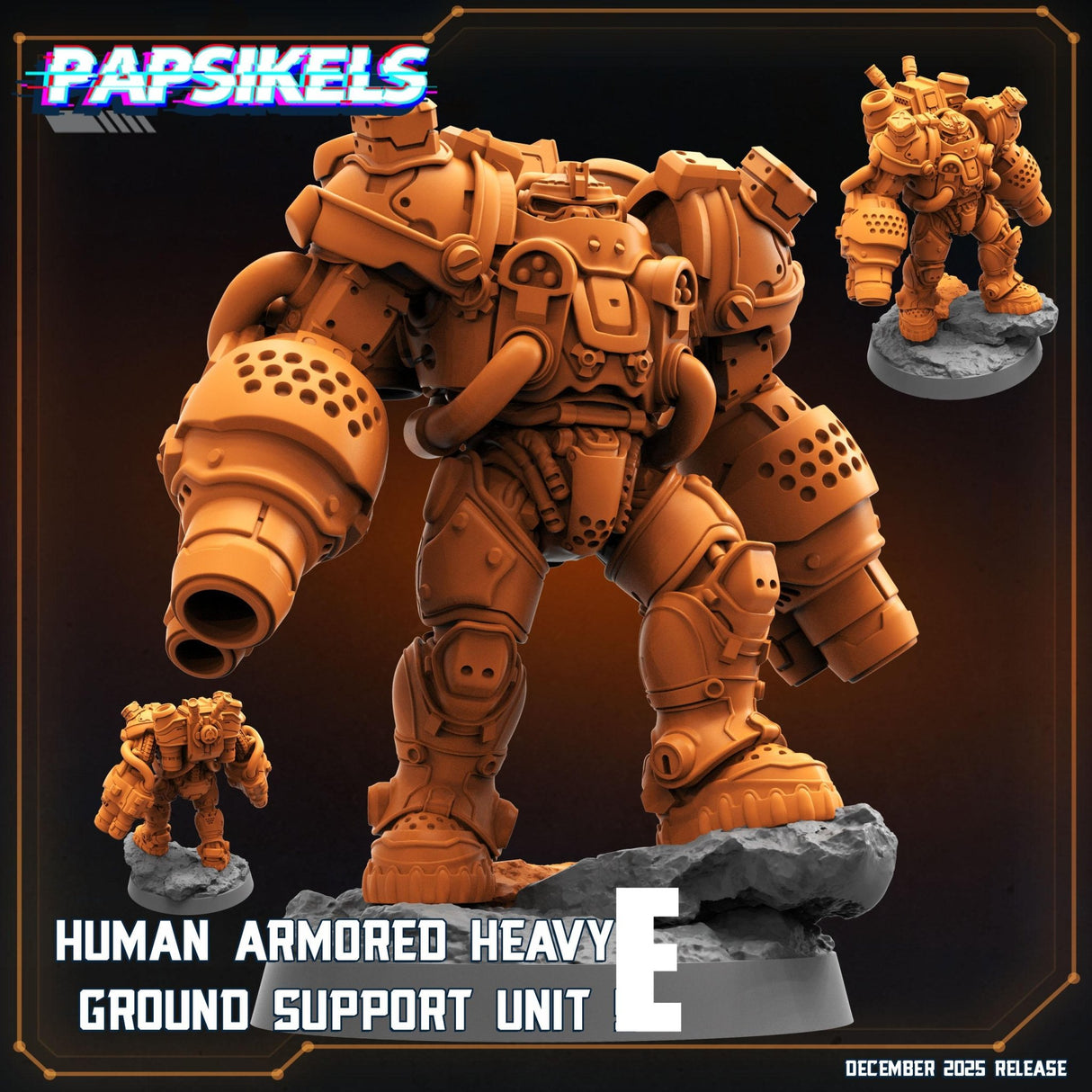 Colonial Marine Sci - Fi Human Armored suit | E - Tabletop RPG & D&D miniature. Perfect for wargaming & collectors