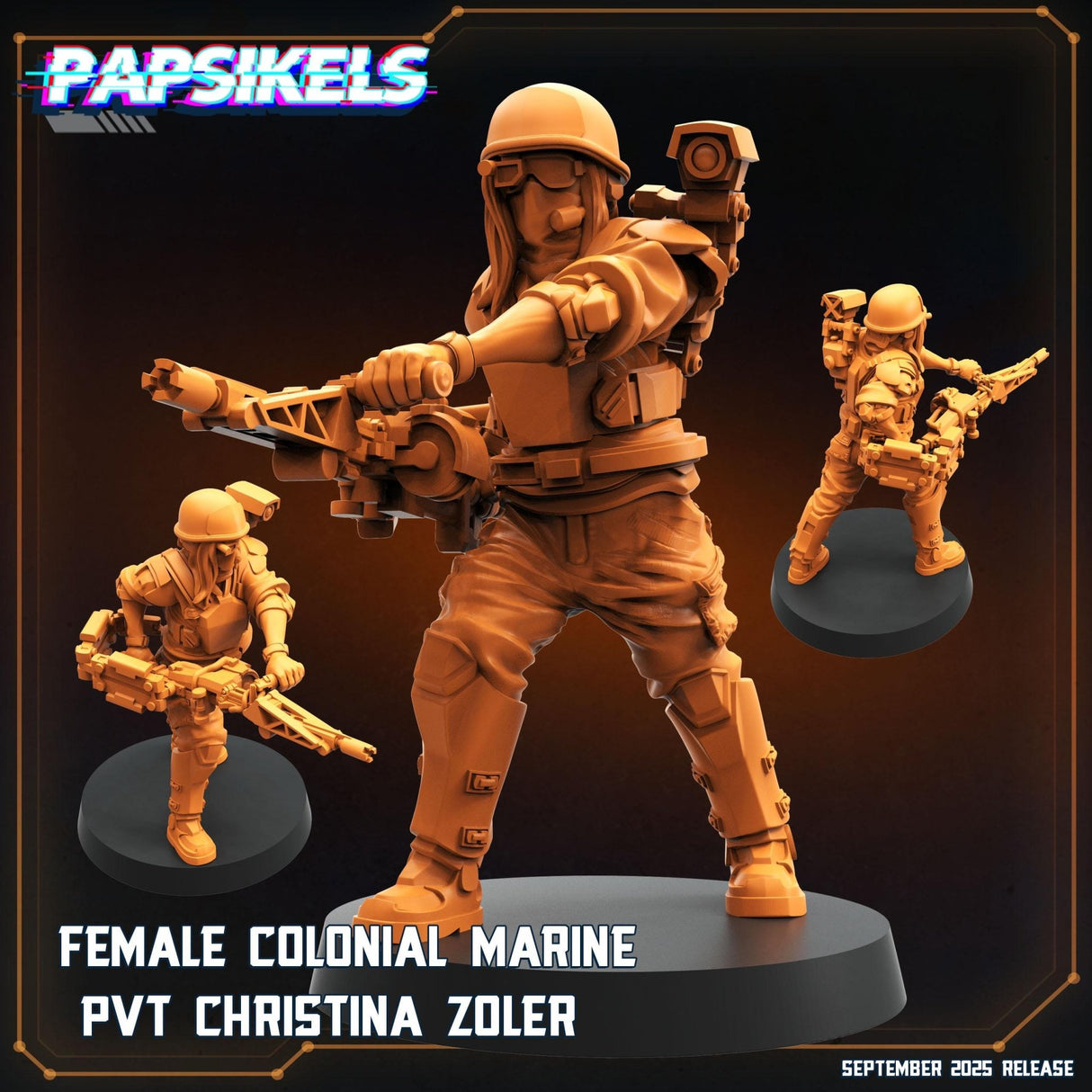 Colonial Marine special sevice Team | Marine 2 - Tabletop RPG & D&D miniature. Perfect for wargaming & collectors
