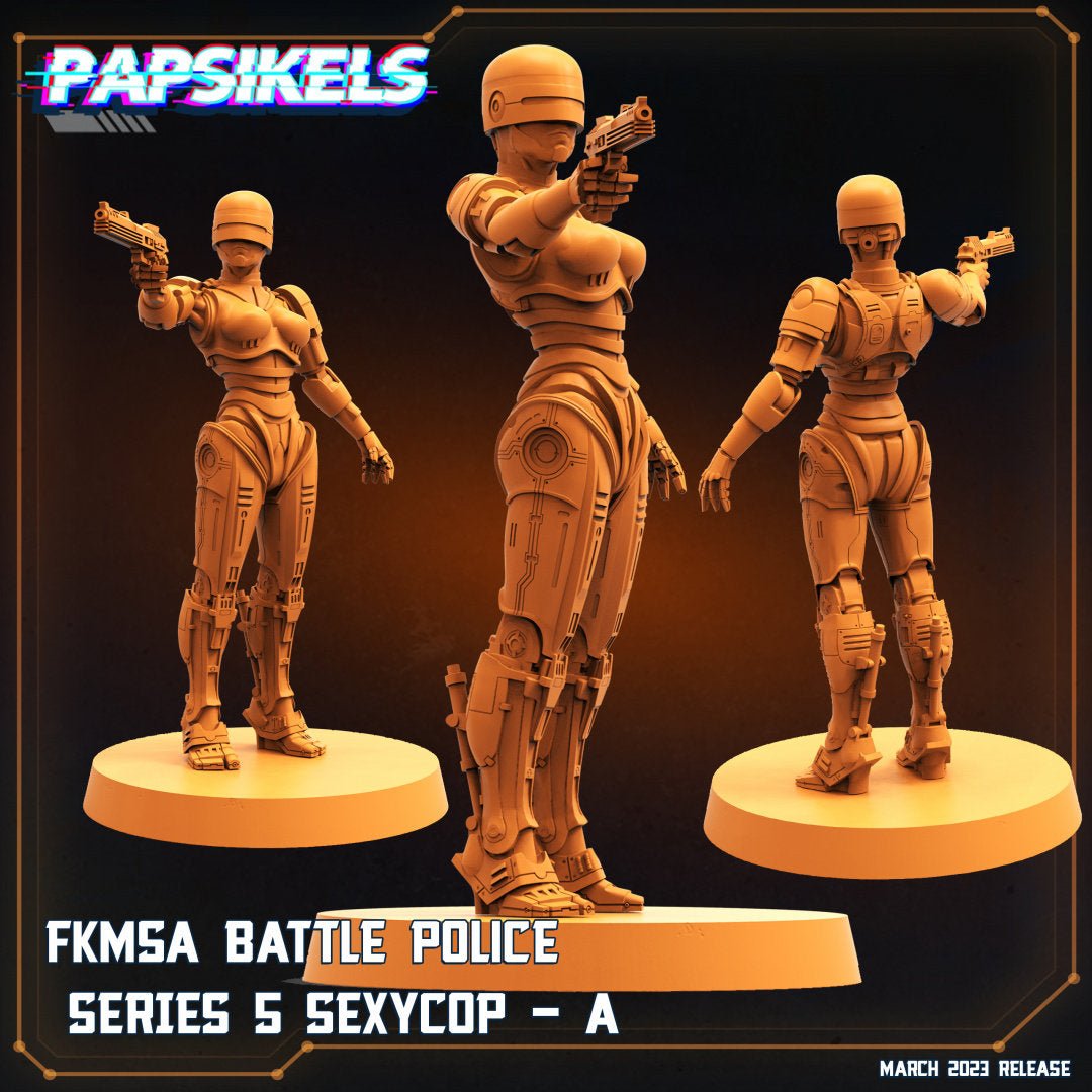 Corpo Cop Miniature | Corpo Cop C - Tabletop RPG & D&D miniature. Perfect for wargaming & collectors