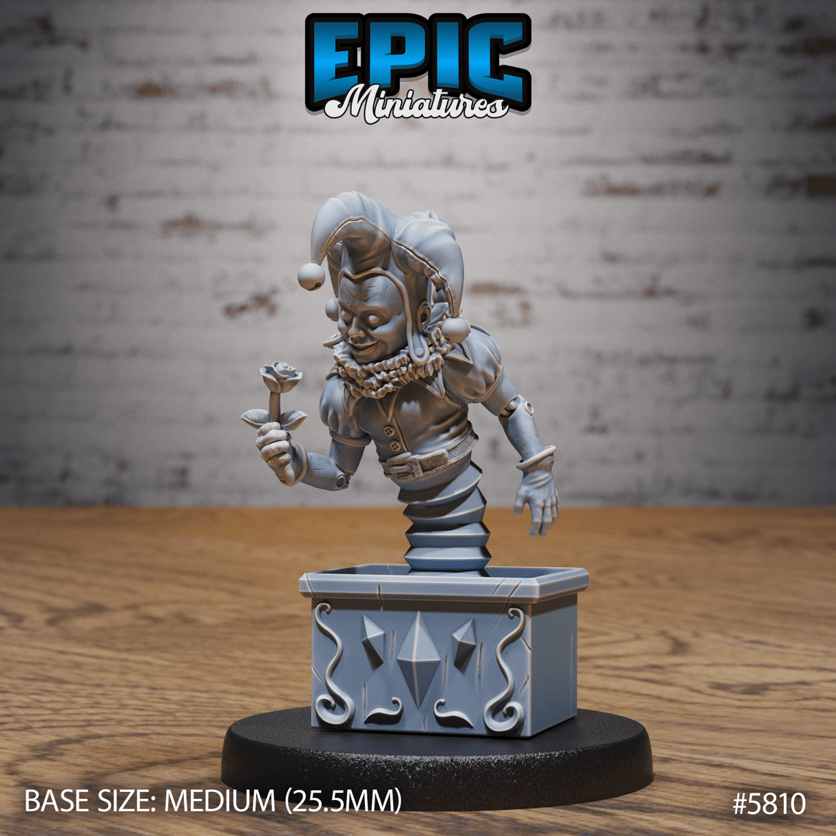 Court Jester Miniature | C - Tabletop RPG & D&D miniature. Perfect for wargaming & collectors
