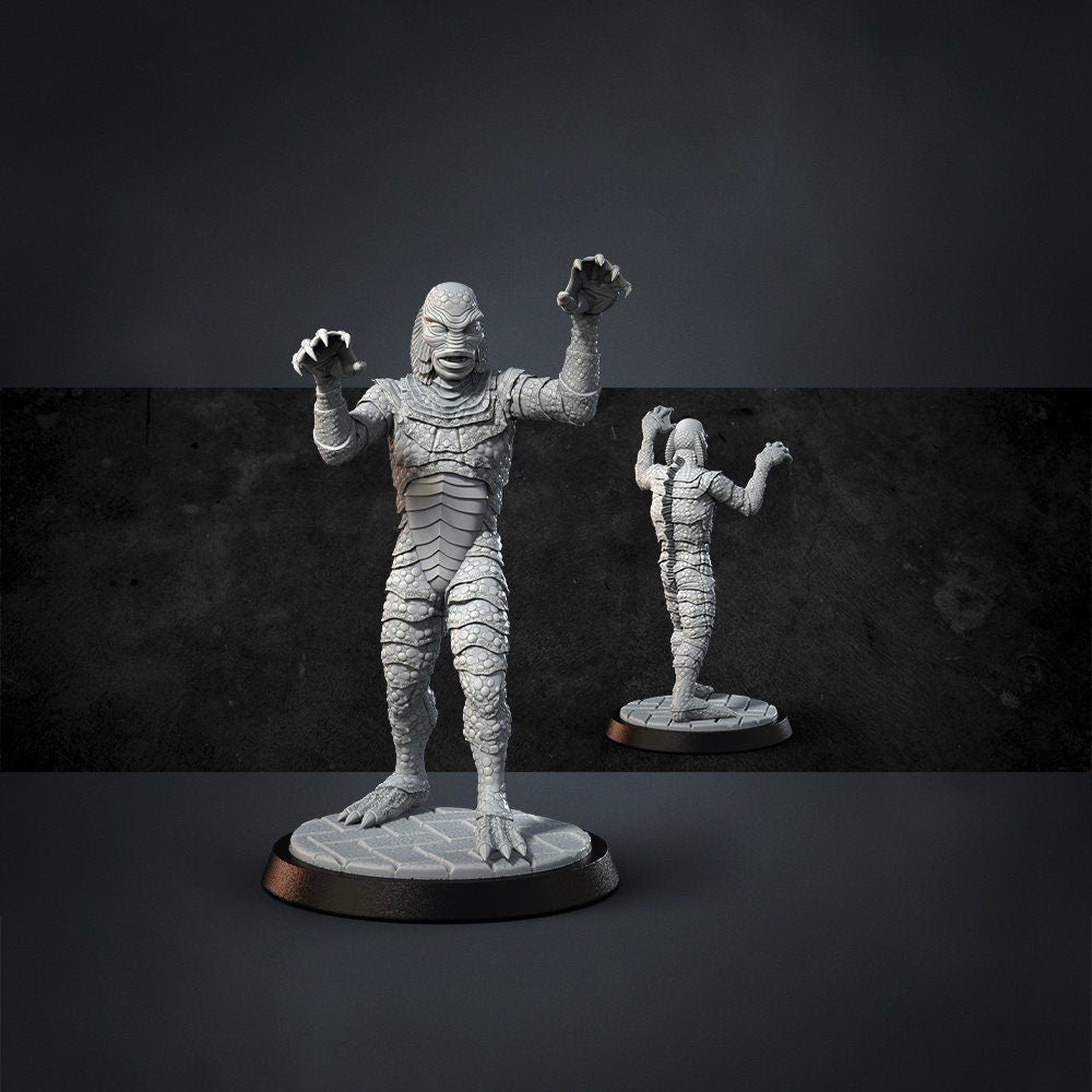 Creepy gang, bandits Miniature | The Creature - Tabletop RPG & D&D miniature. Perfect for wargaming & collectors