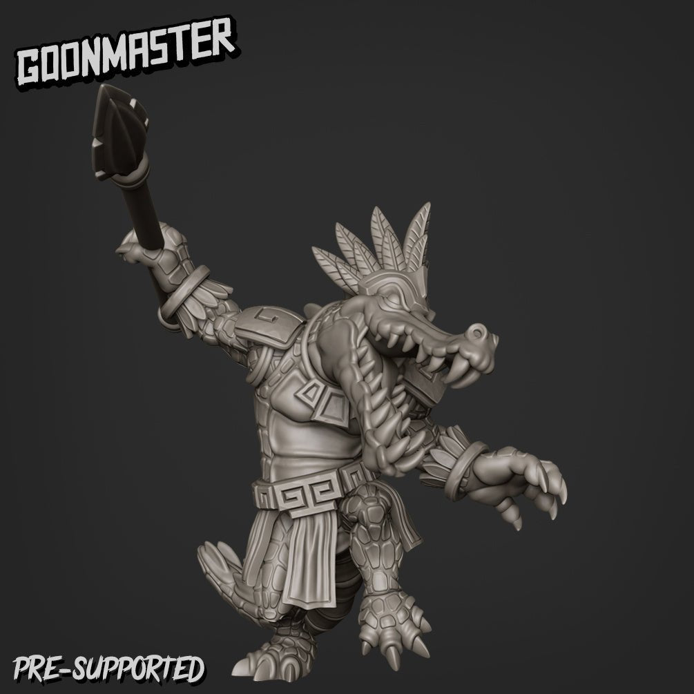 Crocodile Miniature | A - Tabletop RPG & D&D miniature. Perfect for wargaming & collectors