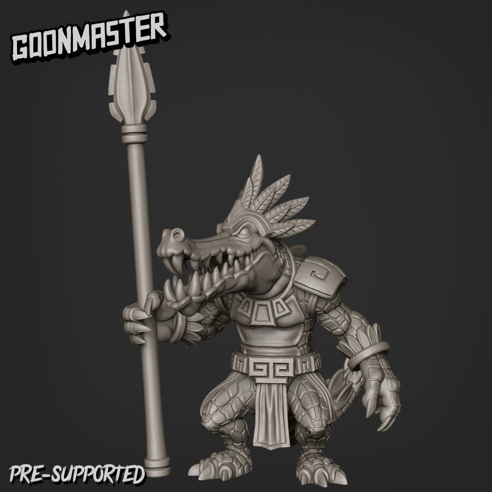 Crocodile Miniature | C - Tabletop RPG & D&D miniature. Perfect for wargaming & collectors