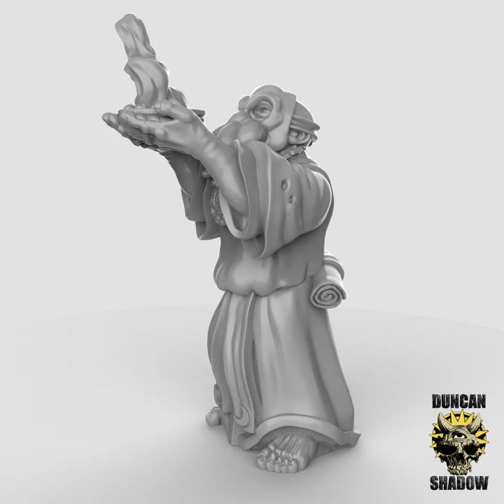 mindflayer worshipers cult Miniature with elites | B - Tabletop RPG & D&D miniature. Perfect for wargaming & collectors