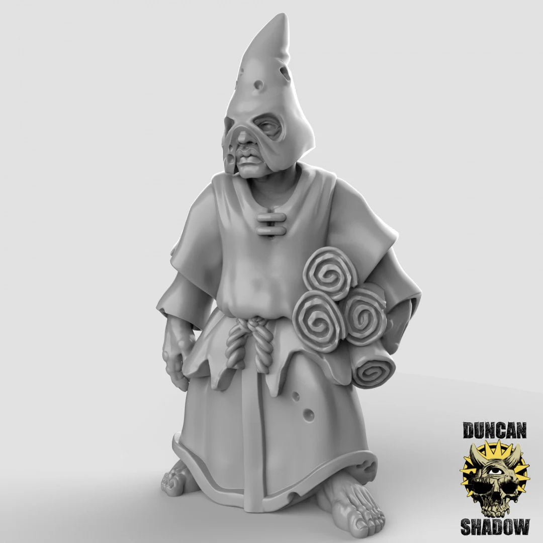 Cultist Priest Miniature | C - Tabletop RPG & D&D miniature. Perfect for wargaming & collectors
