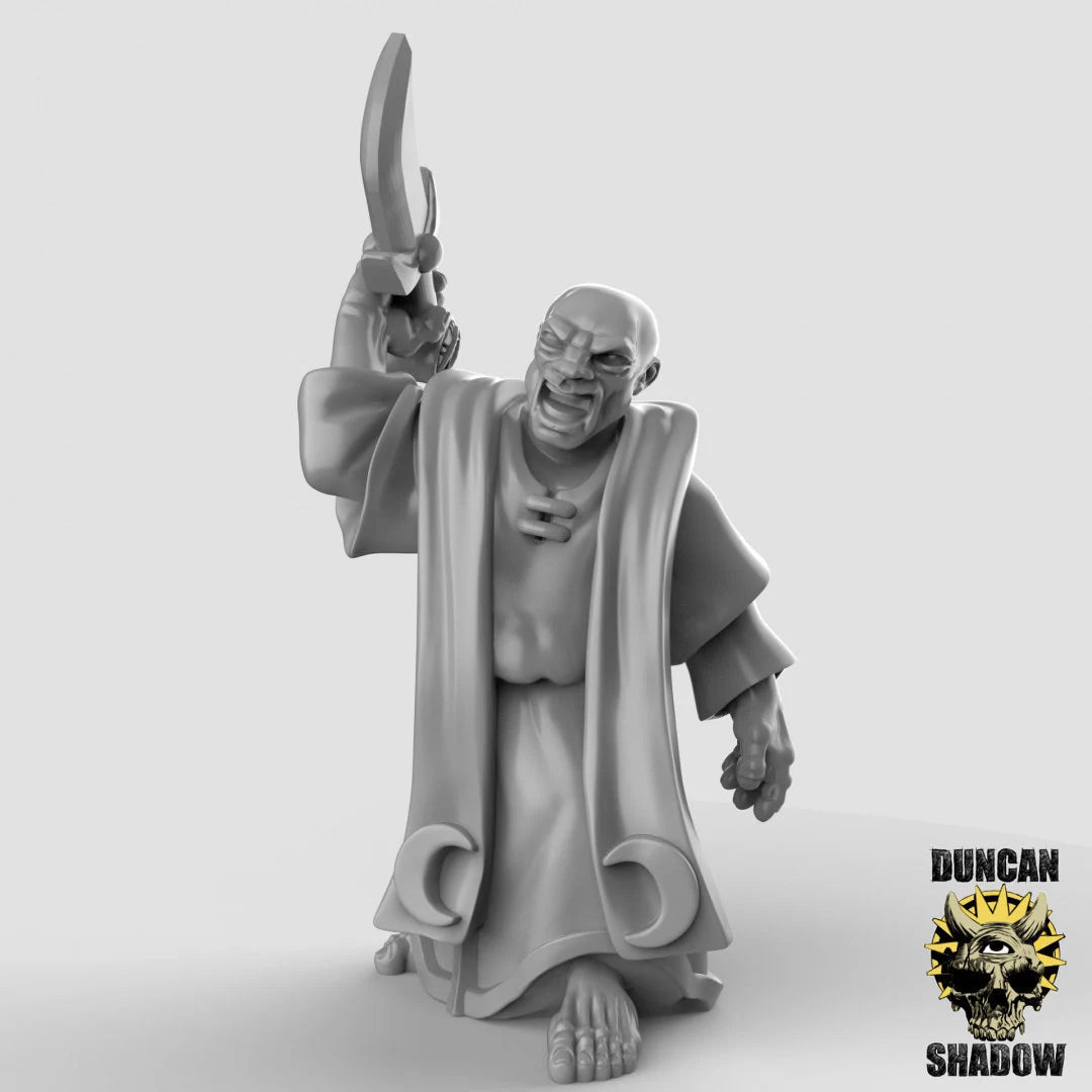 Cultist Warlock Miniature | B - Tabletop RPG & D&D miniature. Perfect for wargaming & collectors