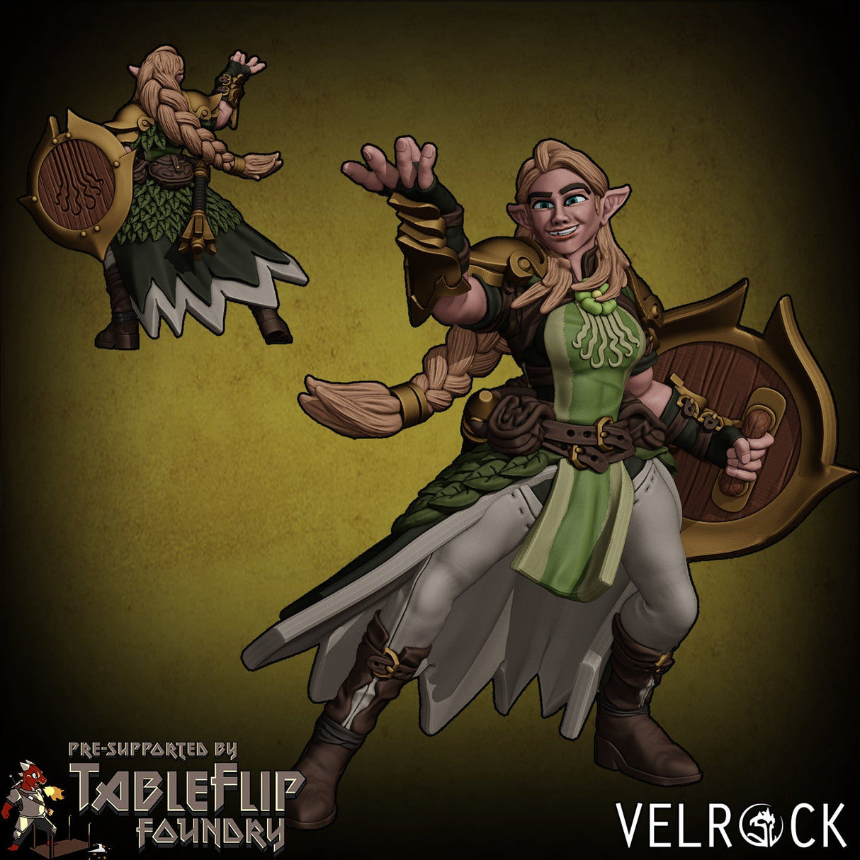 Dead Wars Heroes Player Miniature | B - Tabletop RPG & D&D miniature. Perfect for wargaming & collectors