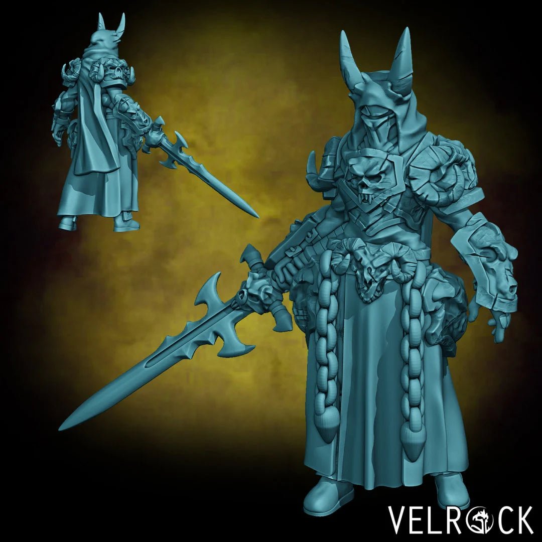Death Knight Miniature squad | D - Tabletop RPG & D&D miniature. Perfect for wargaming & collectors