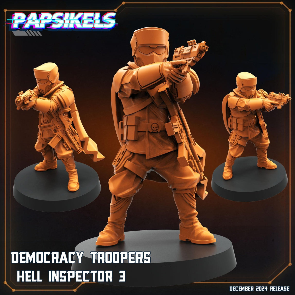 Democracy Troopers | Trooper 3 - Tabletop RPG & D&D miniature. Perfect for wargaming & collectors