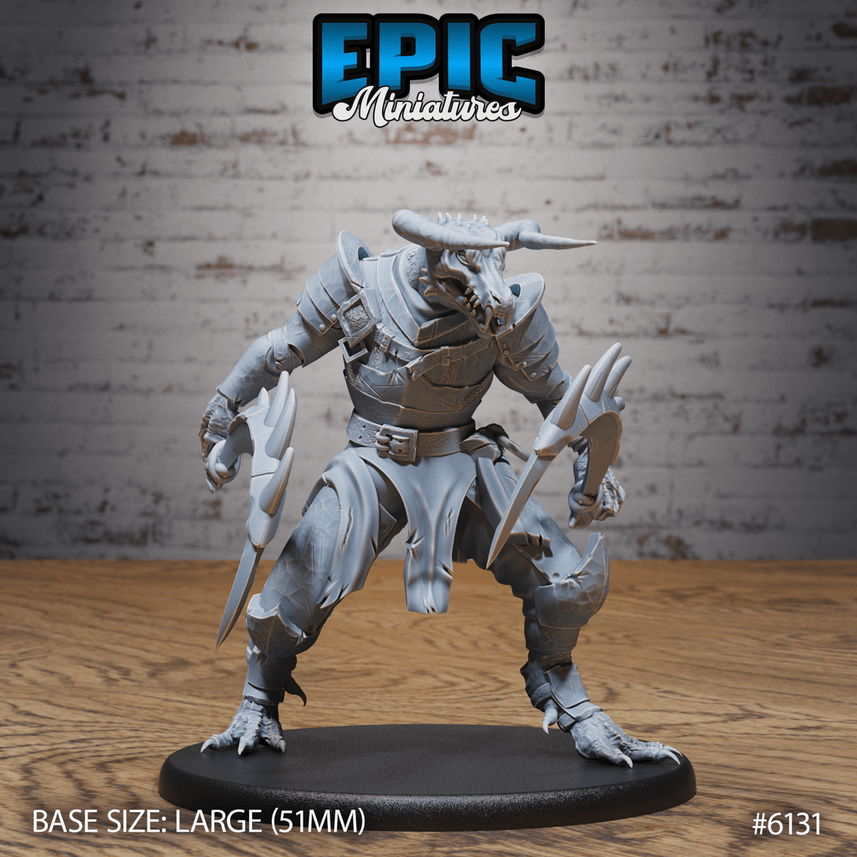 Demon Knight Miniature | C - Tabletop RPG & D&D miniature. Perfect for wargaming & collectors
