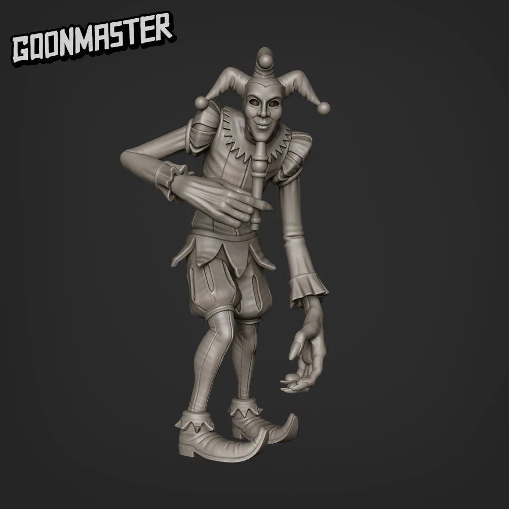 Demonic Clown Miniature | A - Tabletop RPG & D&D miniature. Perfect for wargaming & collectors